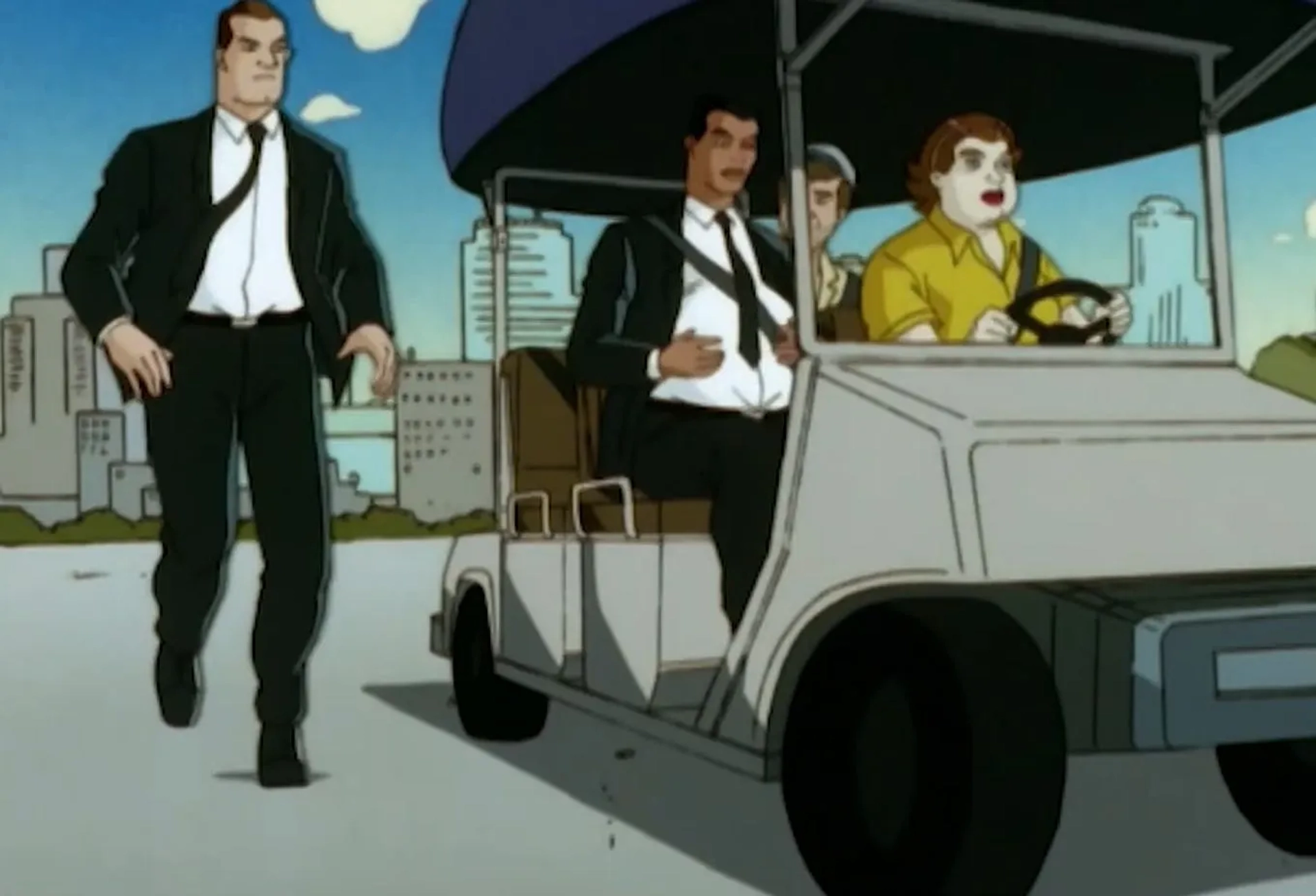 Gregg Berger, Keith Diamond, and Pat Fraley in Men in Black: The Series (1997)