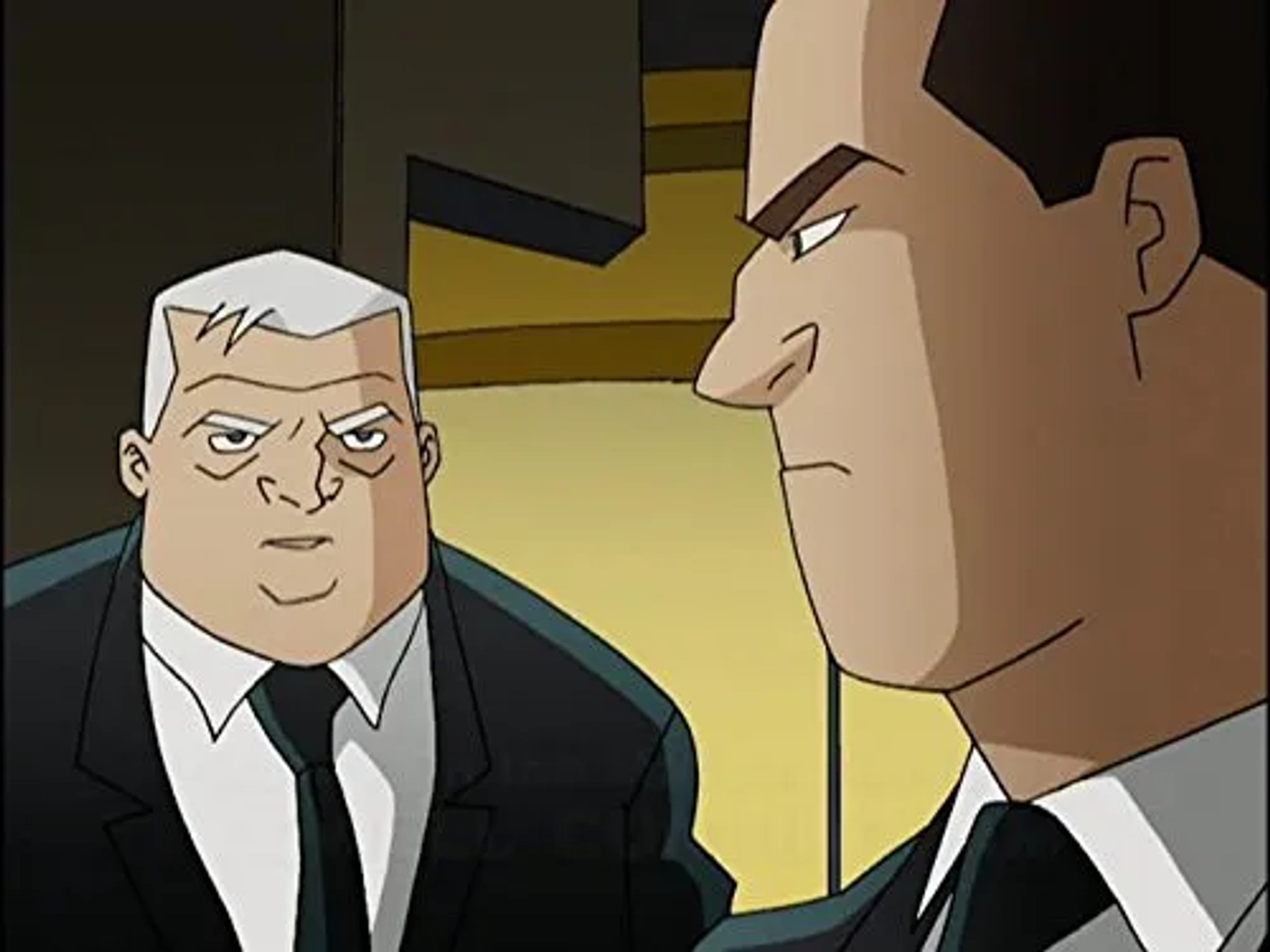 Gregg Berger and Charles Napier in Men in Black: The Series (1997)