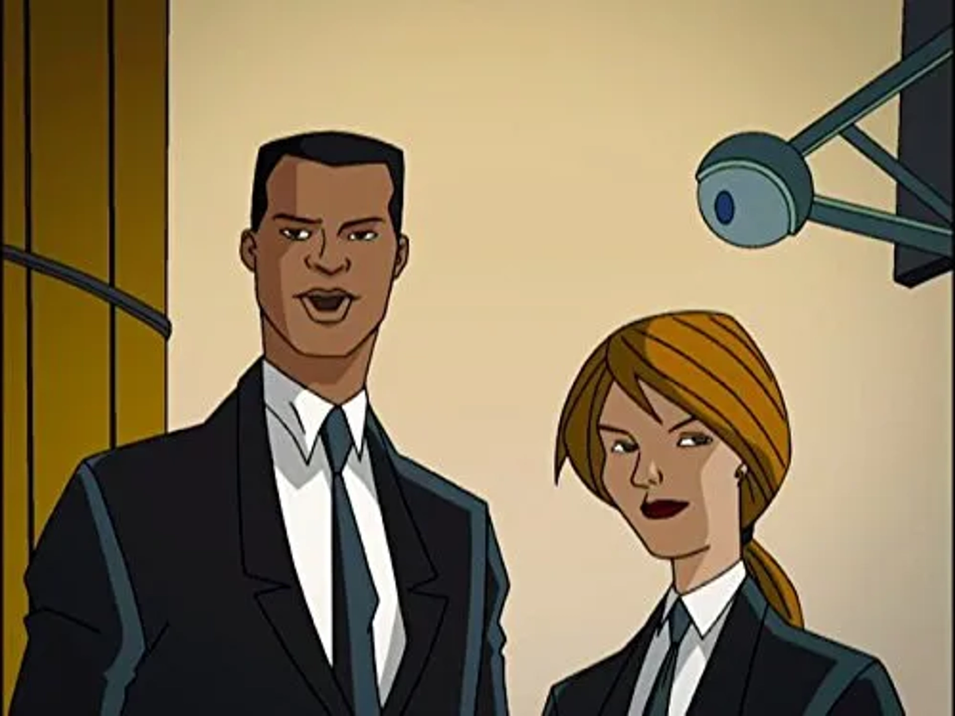 Jennifer Lien and Keith Diamond in Men in Black: The Series (1997)