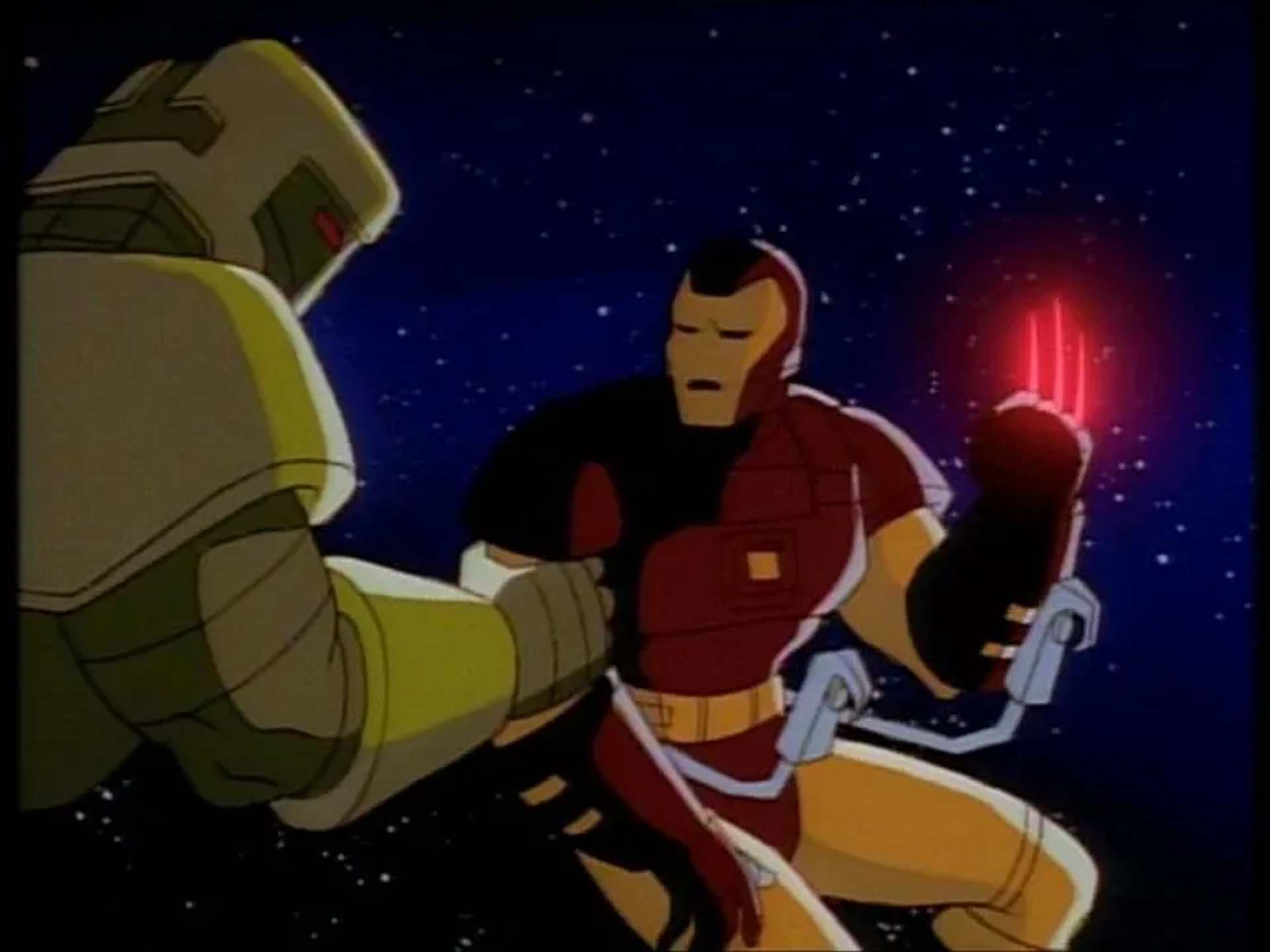 Robert Hays and Gerard Maguire in Iron Man (1994)