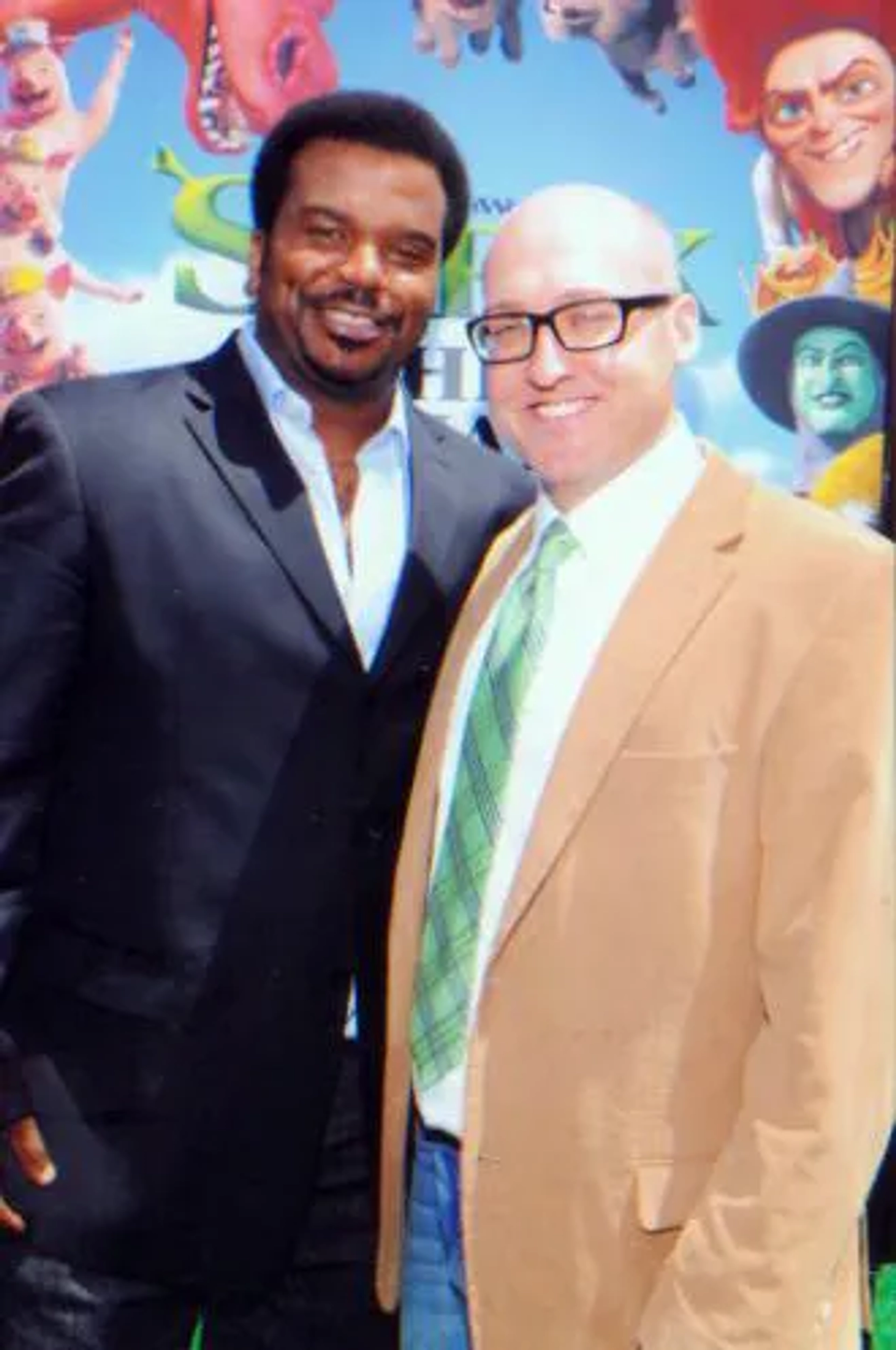 Mike Mitchell and Craig Robinson at an event for Shrek Forever After (2010)