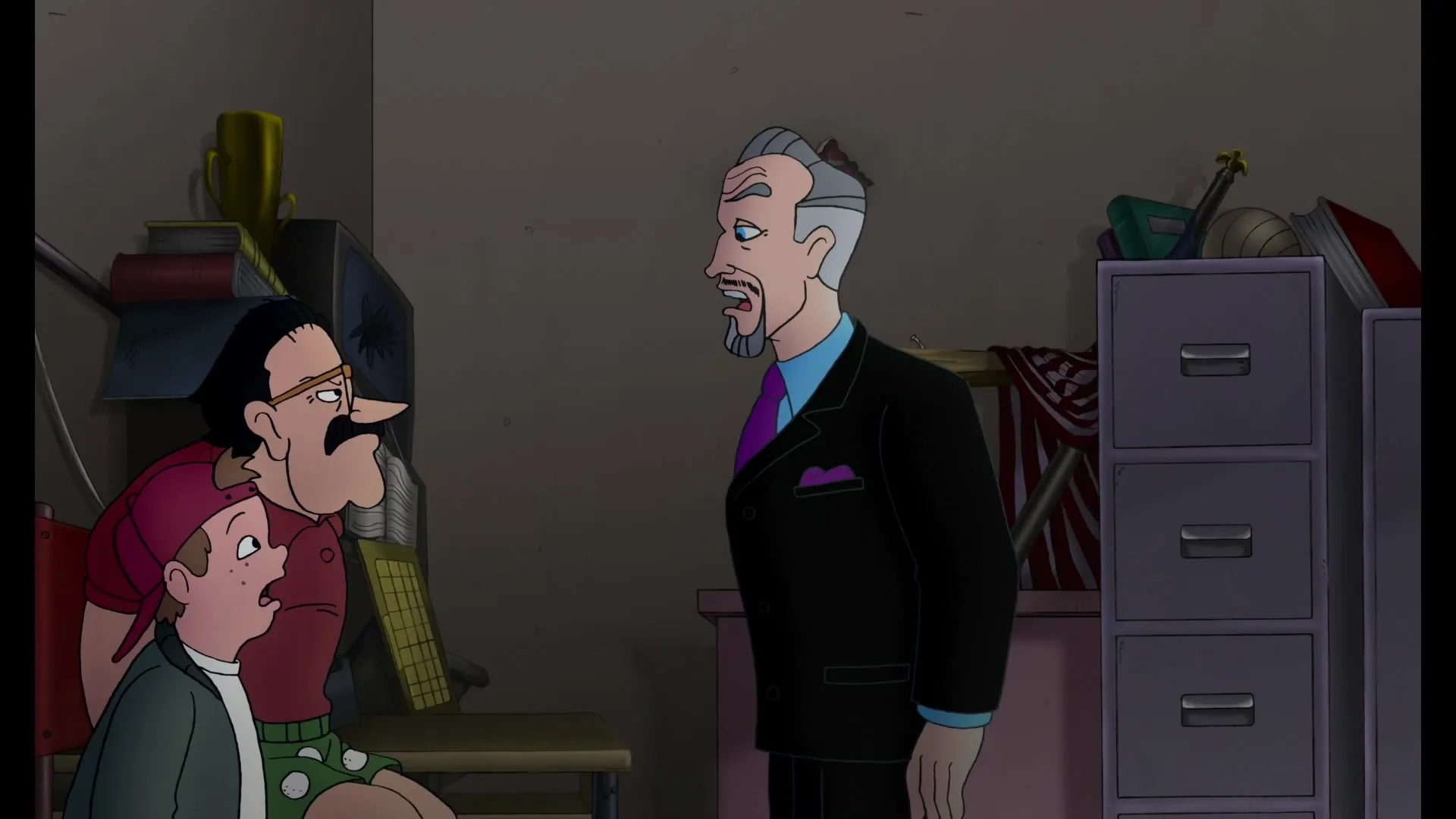 James Woods, Dabney Coleman, and Andrew Lawrence in Recess: School's Out (2001)