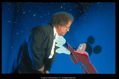 Mickey and conducture James Levine