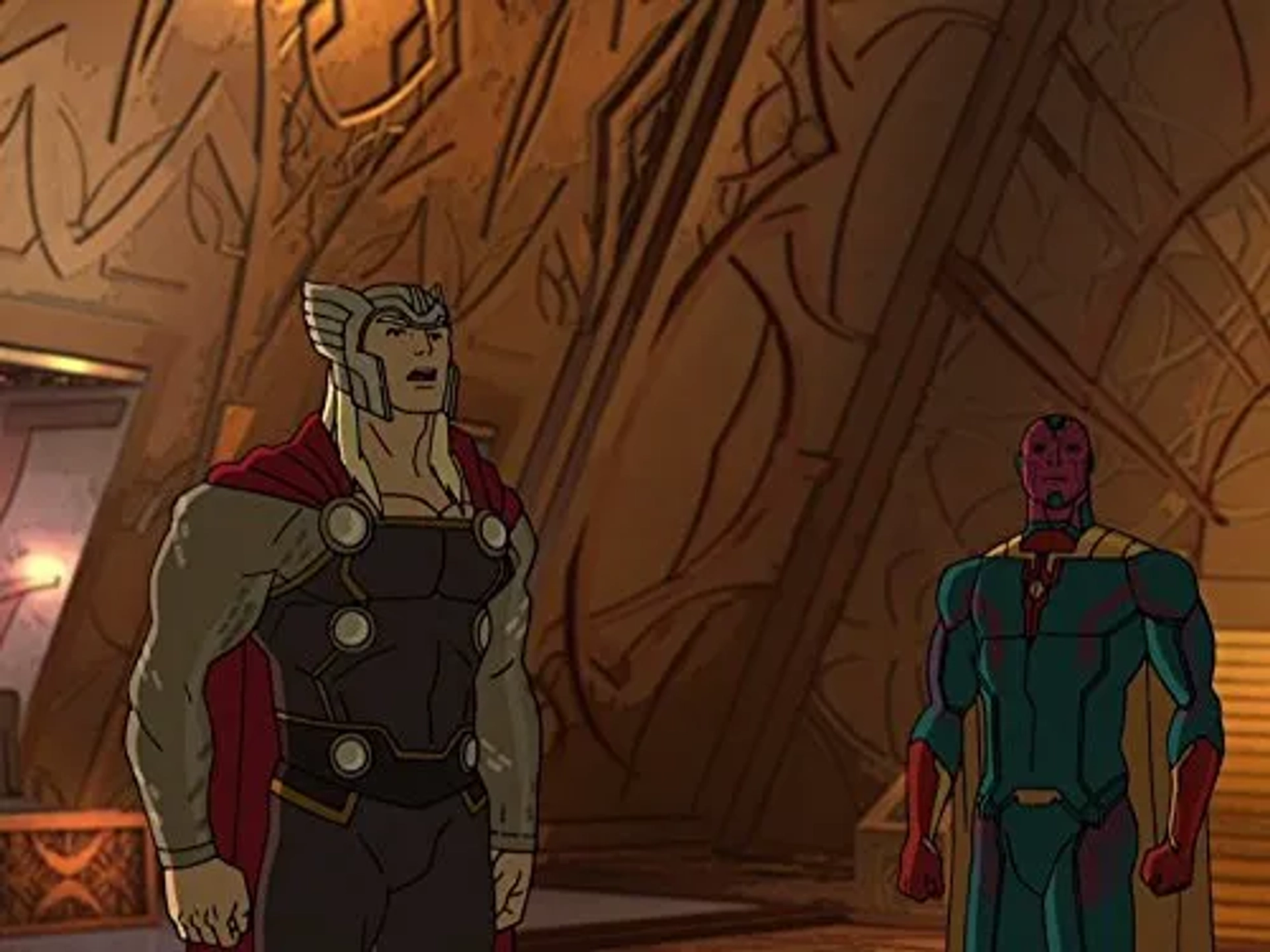 David Kaye and Travis Willingham in Avengers Assemble (2012)