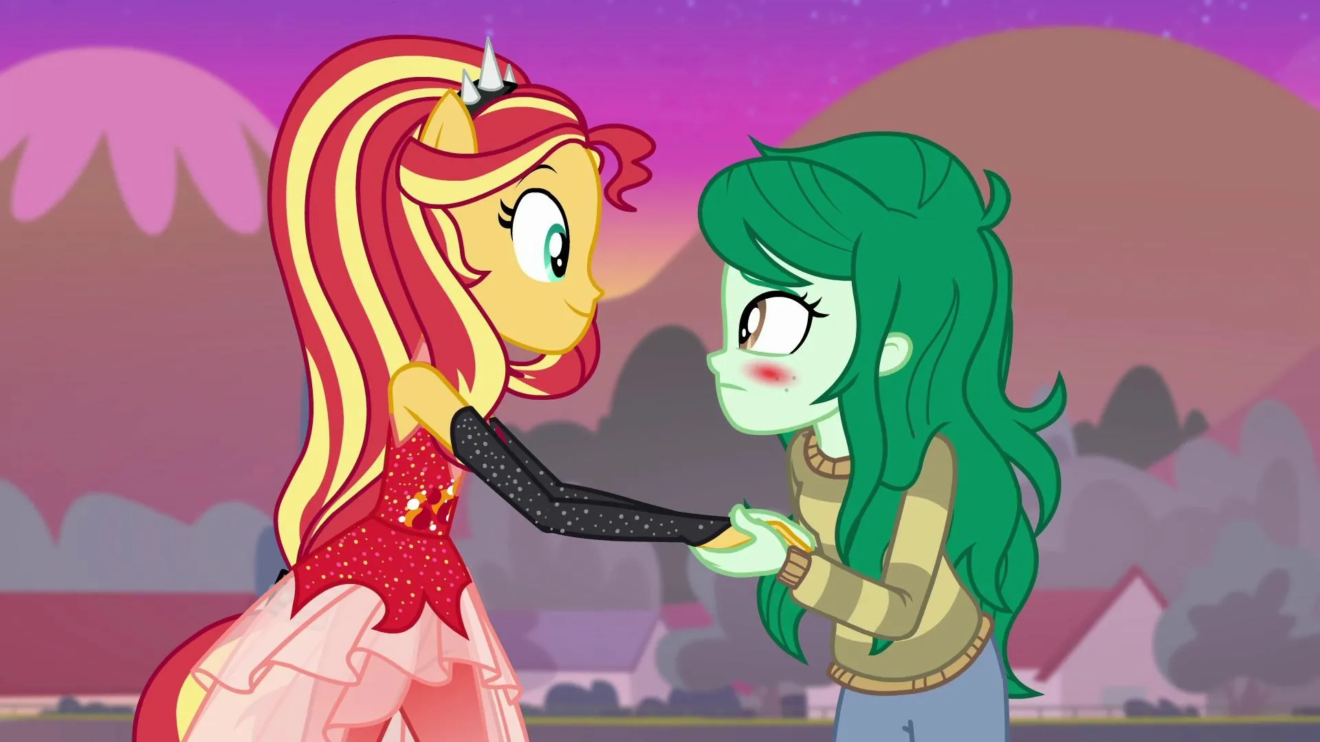 Shannon Chan-Kent and Rebecca Shoichet in My Little Pony Equestria Girls: Forgotten Friendship (2018)
