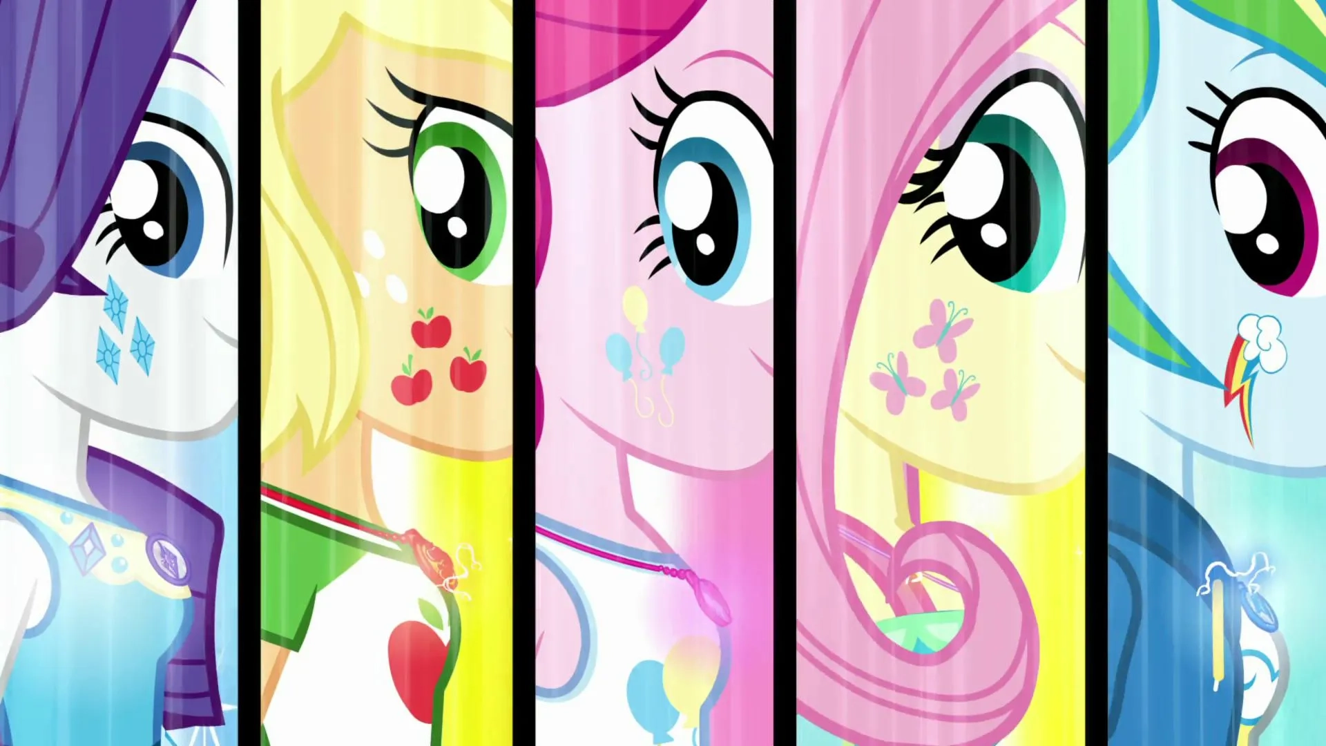 Tabitha St. Germain, Andrea Libman, and Ashleigh Ball in My Little Pony Equestria Girls: Forgotten Friendship (2018)