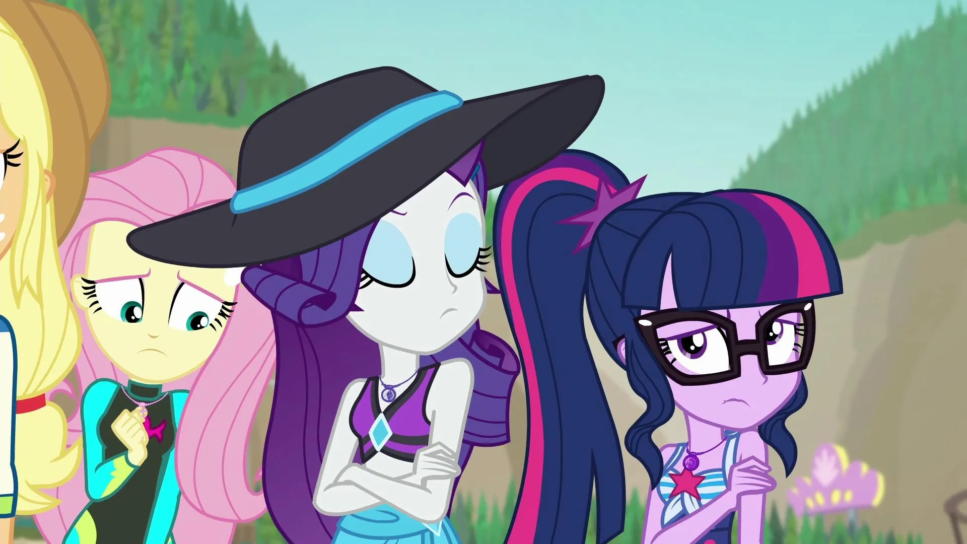 Tara Strong, Tabitha St. Germain, and Andrea Libman in My Little Pony Equestria Girls: Forgotten Friendship (2018)