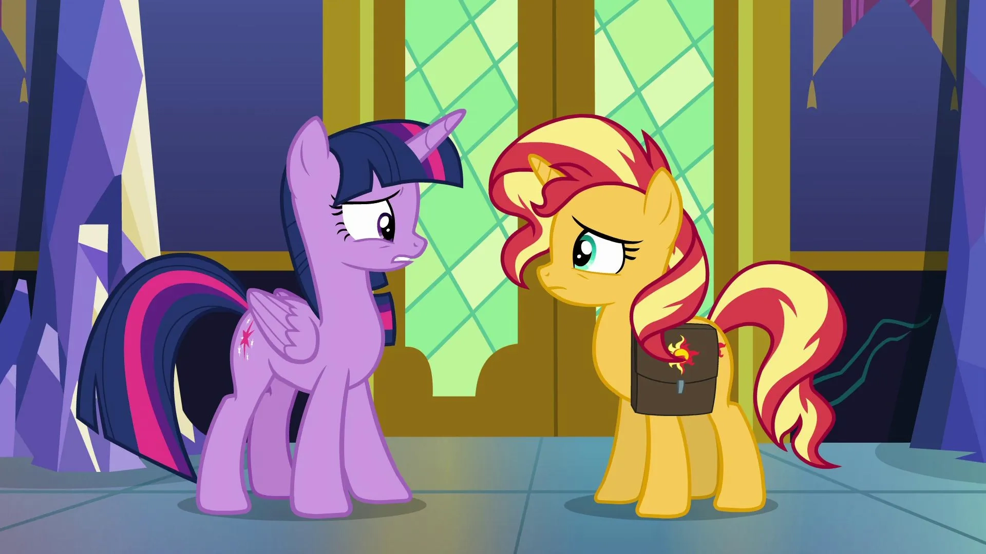 Tara Strong and Rebecca Shoichet in My Little Pony Equestria Girls: Forgotten Friendship (2018)