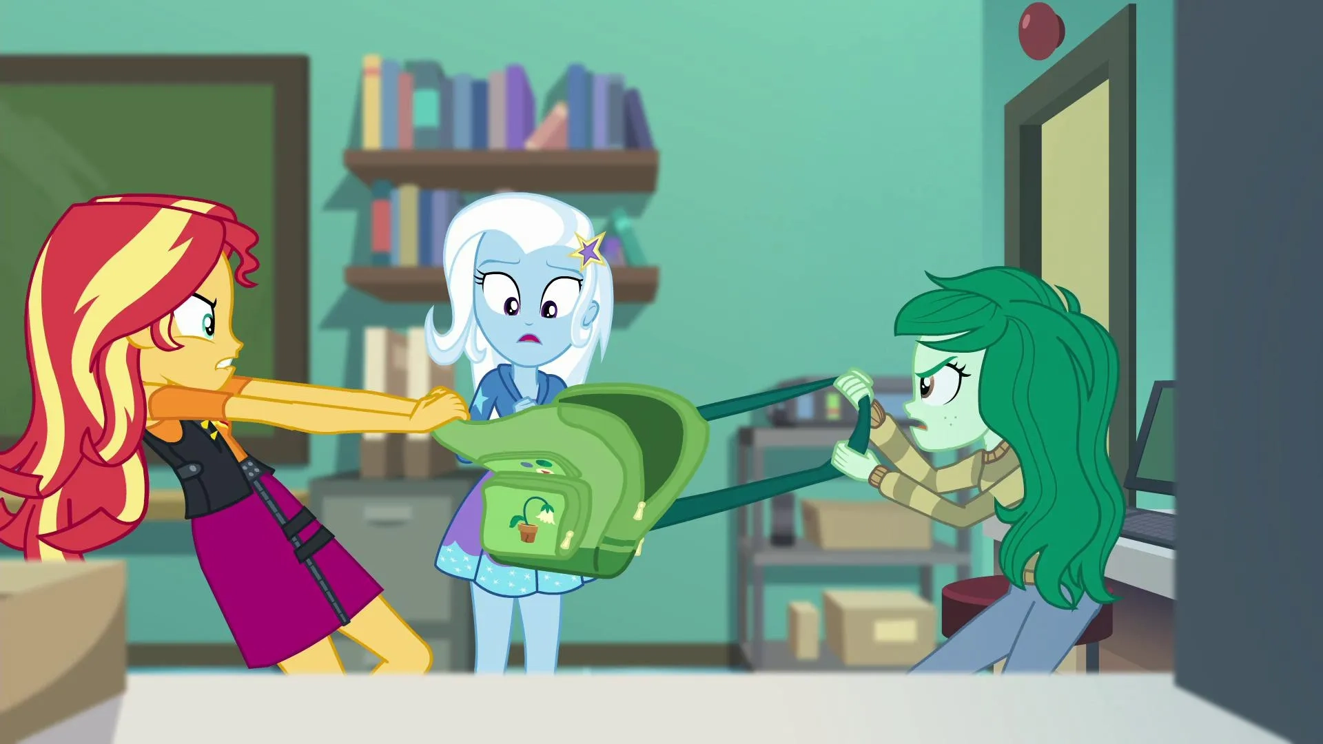Kathleen Barr, Shannon Chan-Kent, and Rebecca Shoichet in My Little Pony Equestria Girls: Forgotten Friendship (2018)