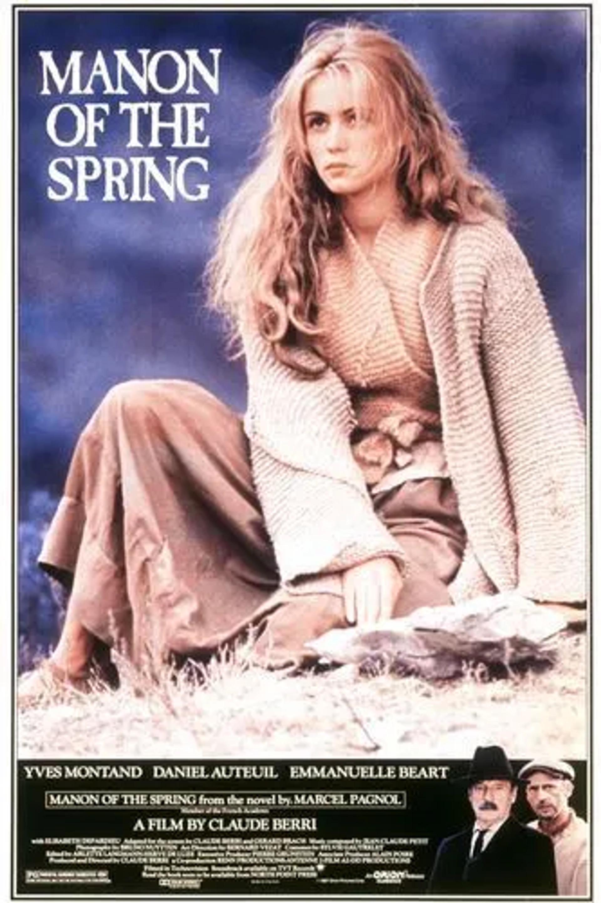 Emmanuelle Béart, Daniel Auteuil, and Yves Montand in Manon of the Spring (1986)