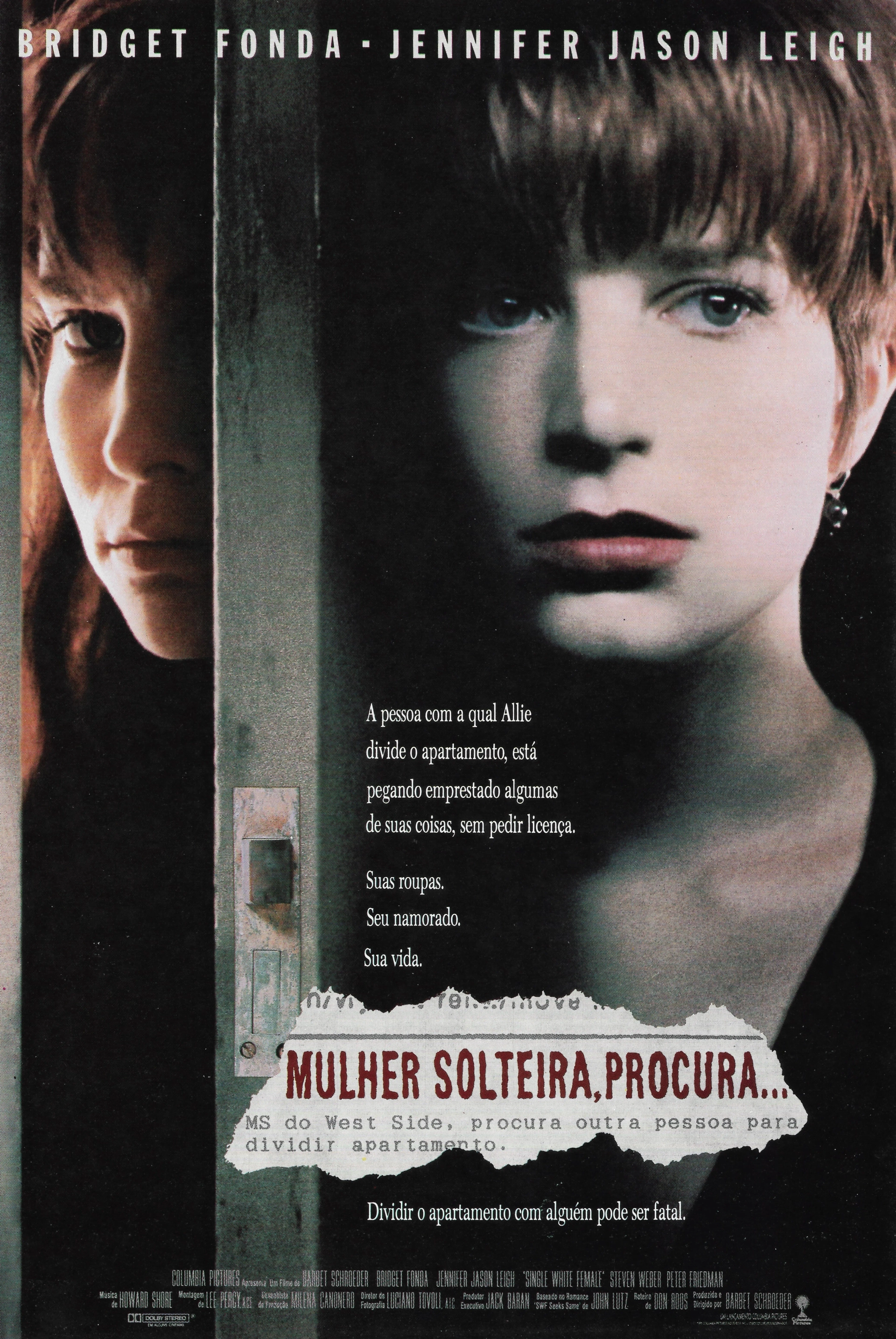 Bridget Fonda and Jennifer Jason Leigh in Single White Female (1992)