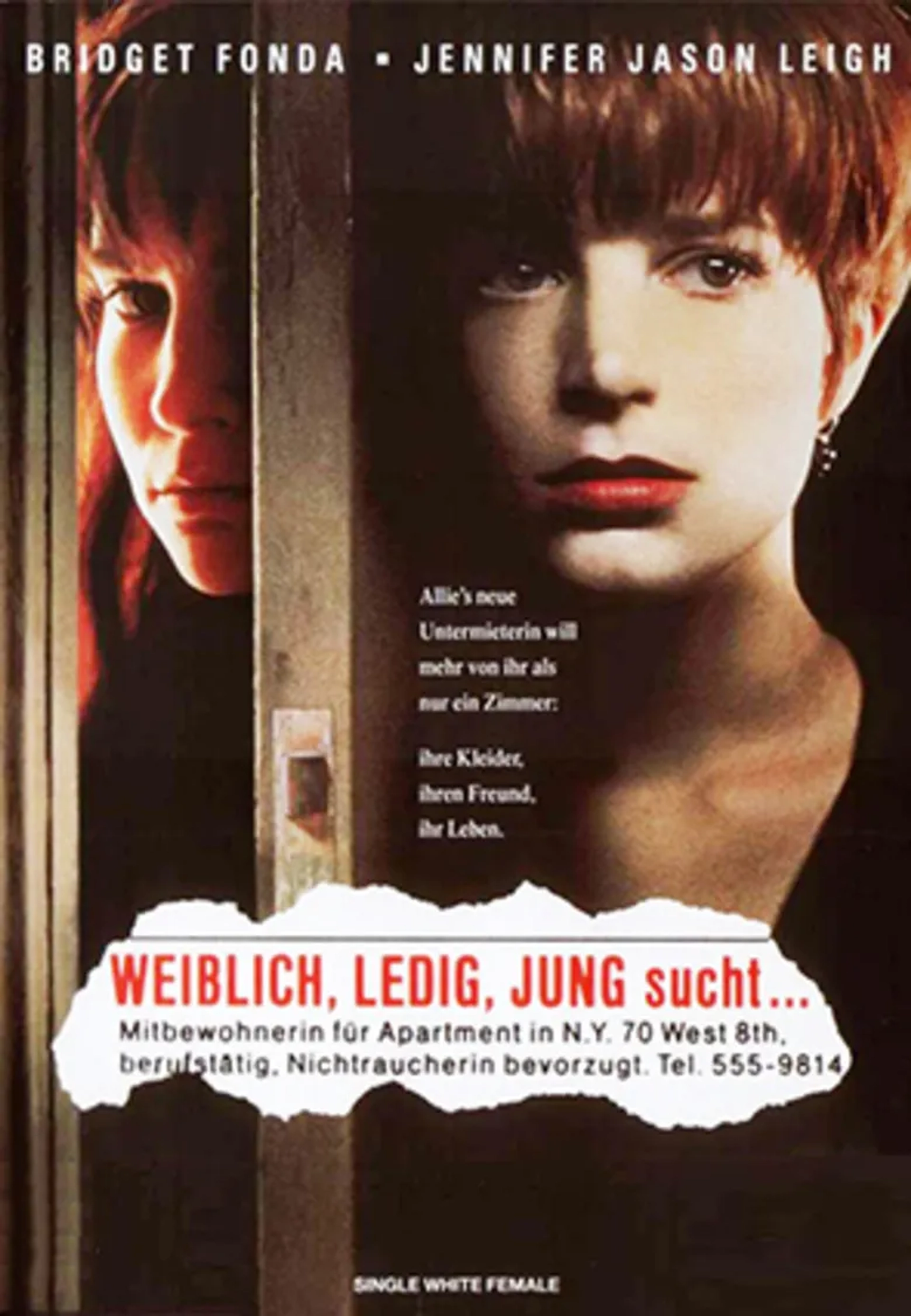 Bridget Fonda and Jennifer Jason Leigh in Single White Female (1992)