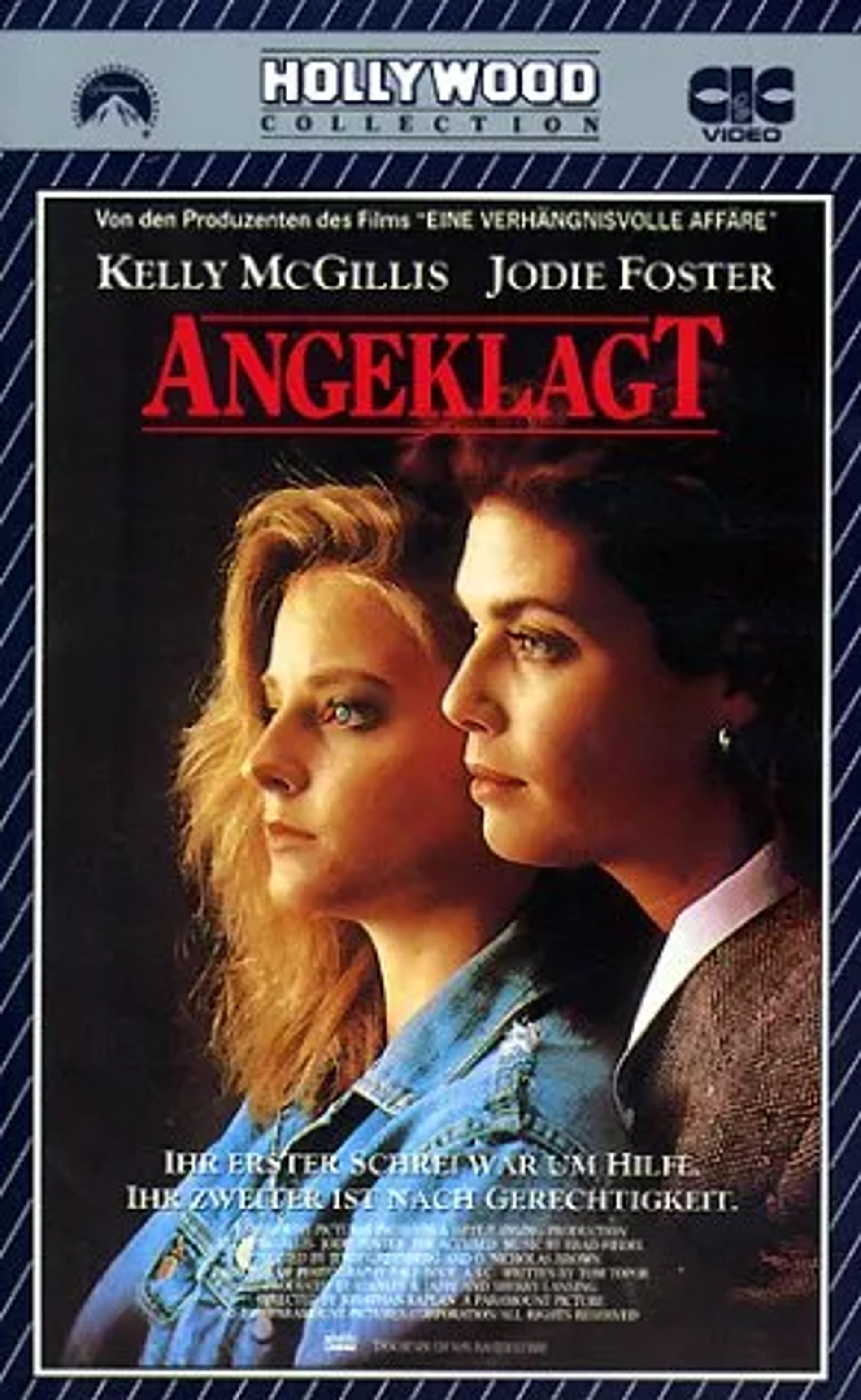 Jodie Foster and Kelly McGillis in The Accused (1988)