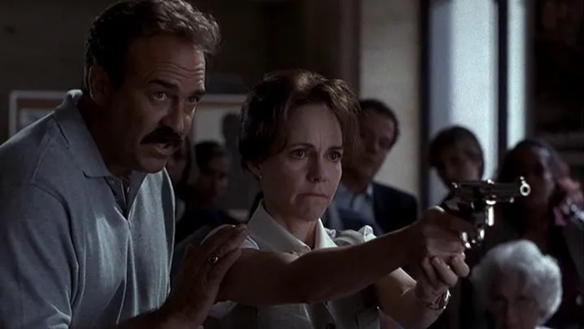 Sally Field and Manny Rodriguez in Eye for an Eye (1996)