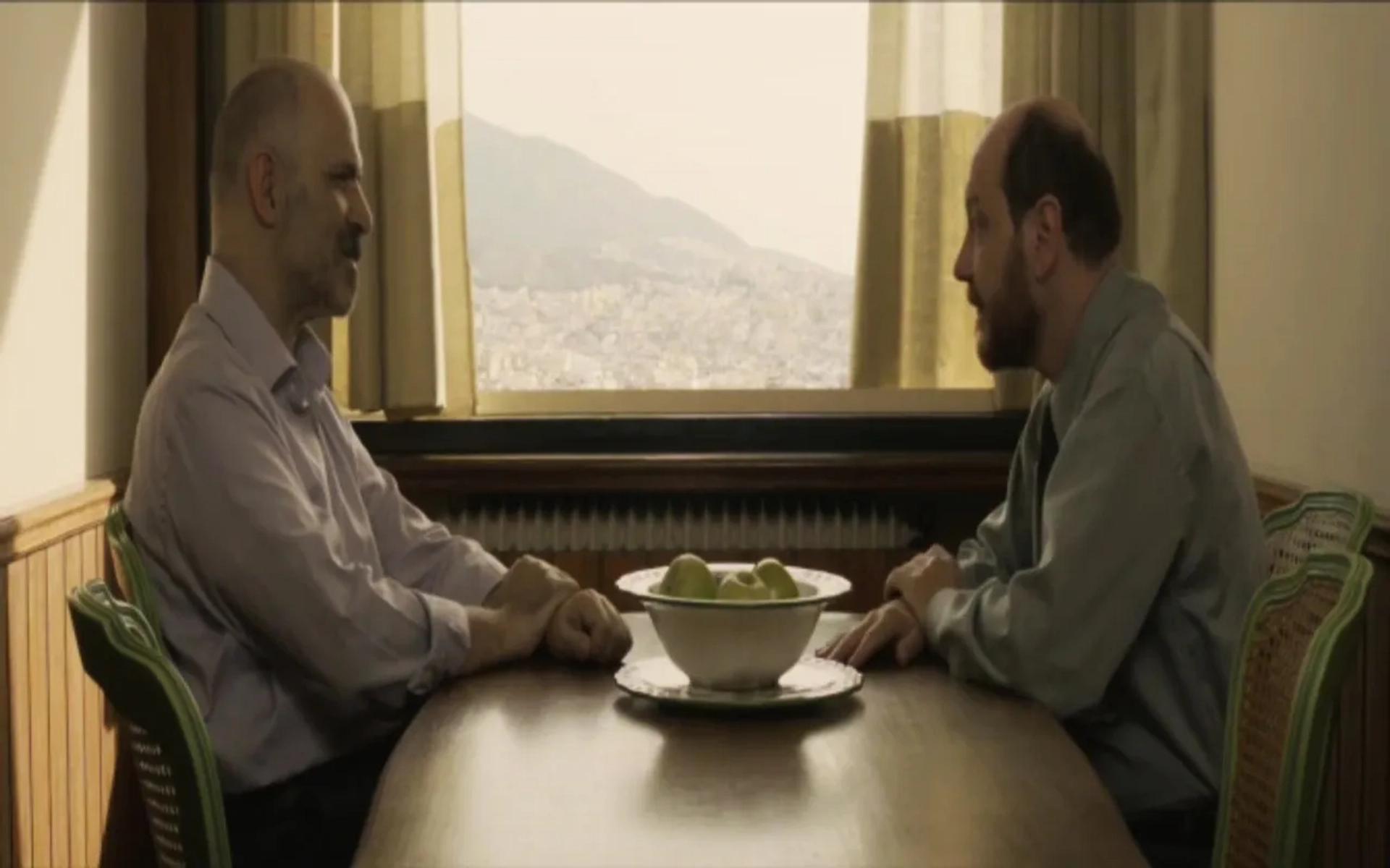Themis Panou and Nikos Hatzopoulos in Miss Violence (2013)