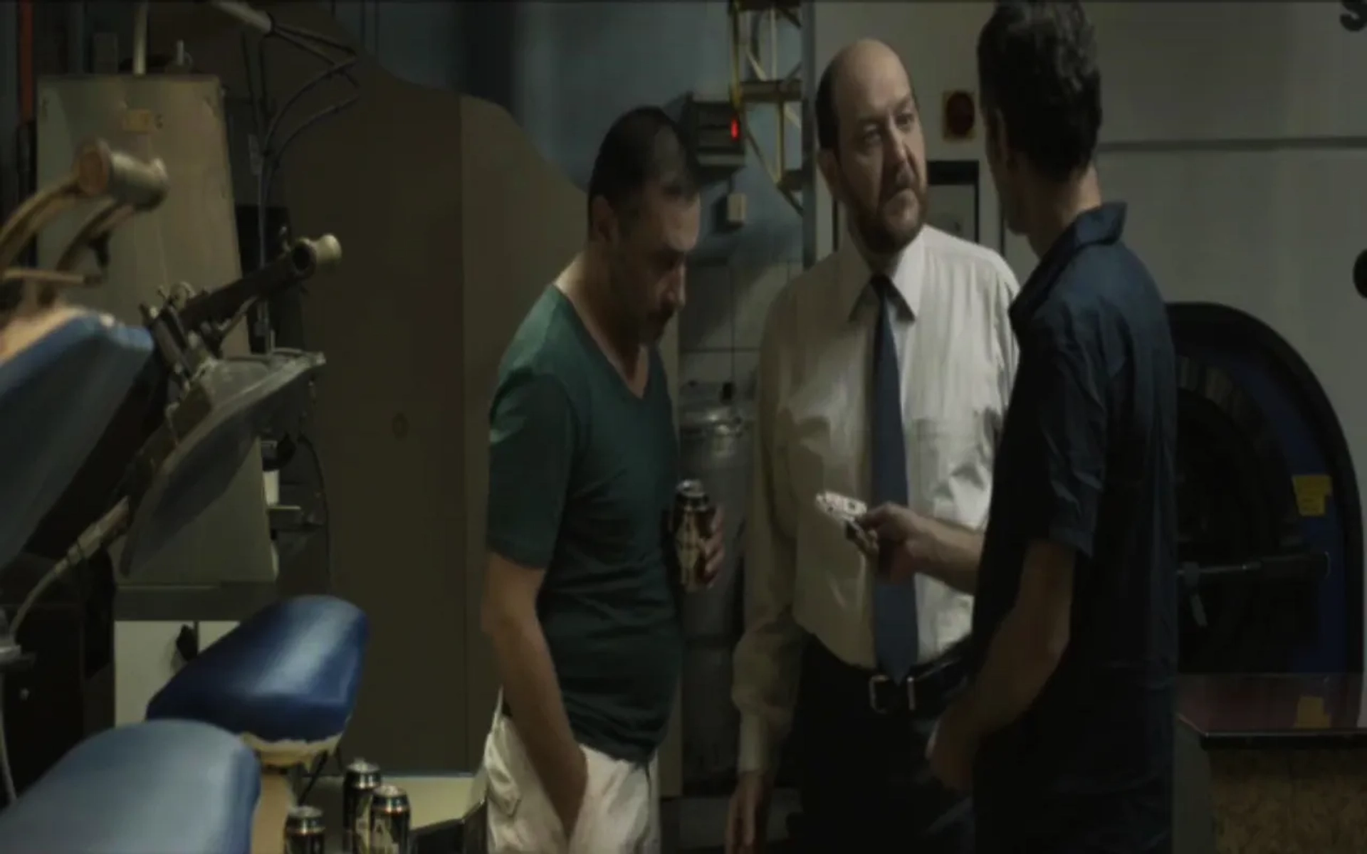 Themis Panou, Giorgos Symeonidis, and Vassilis Koukalani in Miss Violence (2013)