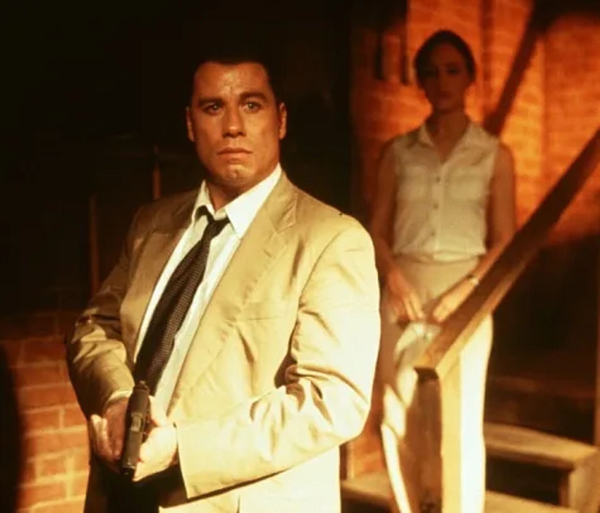 John Travolta and Madeleine Stowe in The General's Daughter (1999)