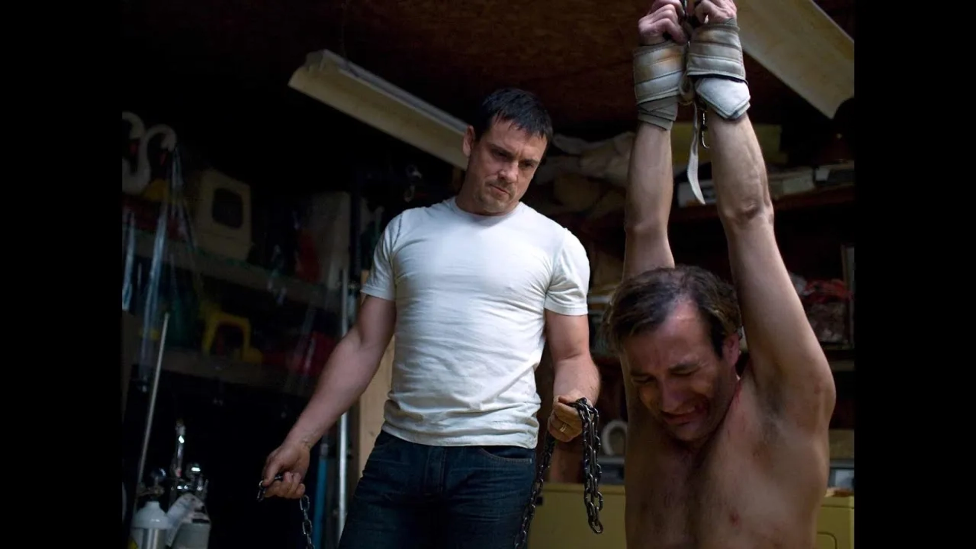 Martin Dubreuil and Claude Legault in 7 Days (2010)