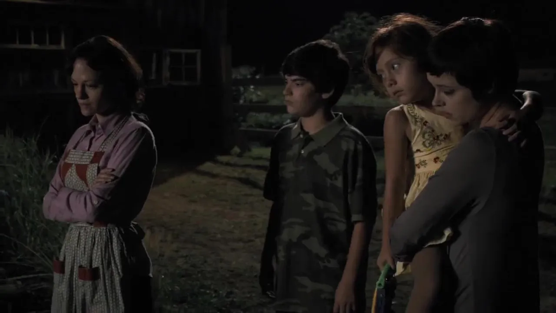 Angela Bettis, Lauren Ashley Carter, Zach Rand, and Shyla Molhusen in The Woman (2011)