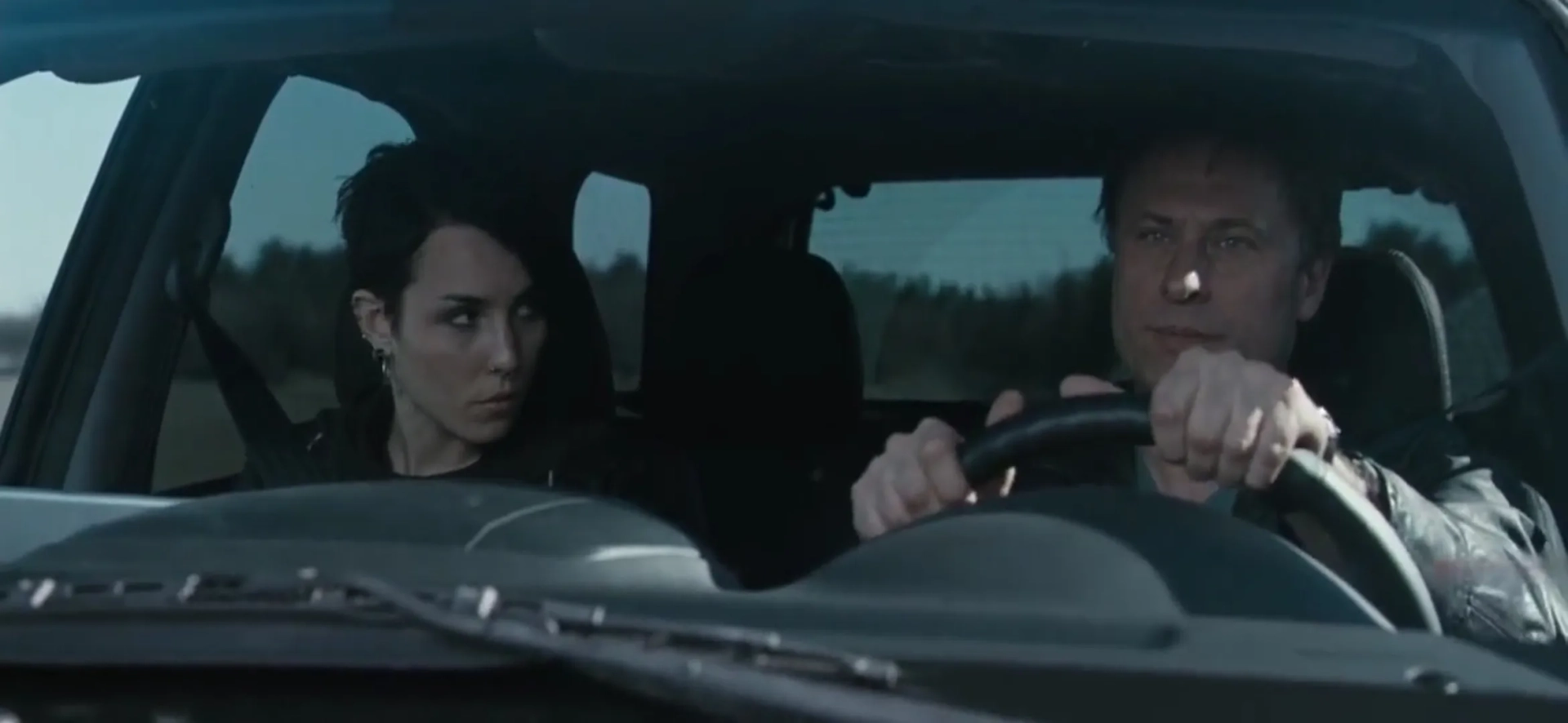 Noomi Rapace and Michael Nyqvist in The Girl with the Dragon Tattoo (2009)