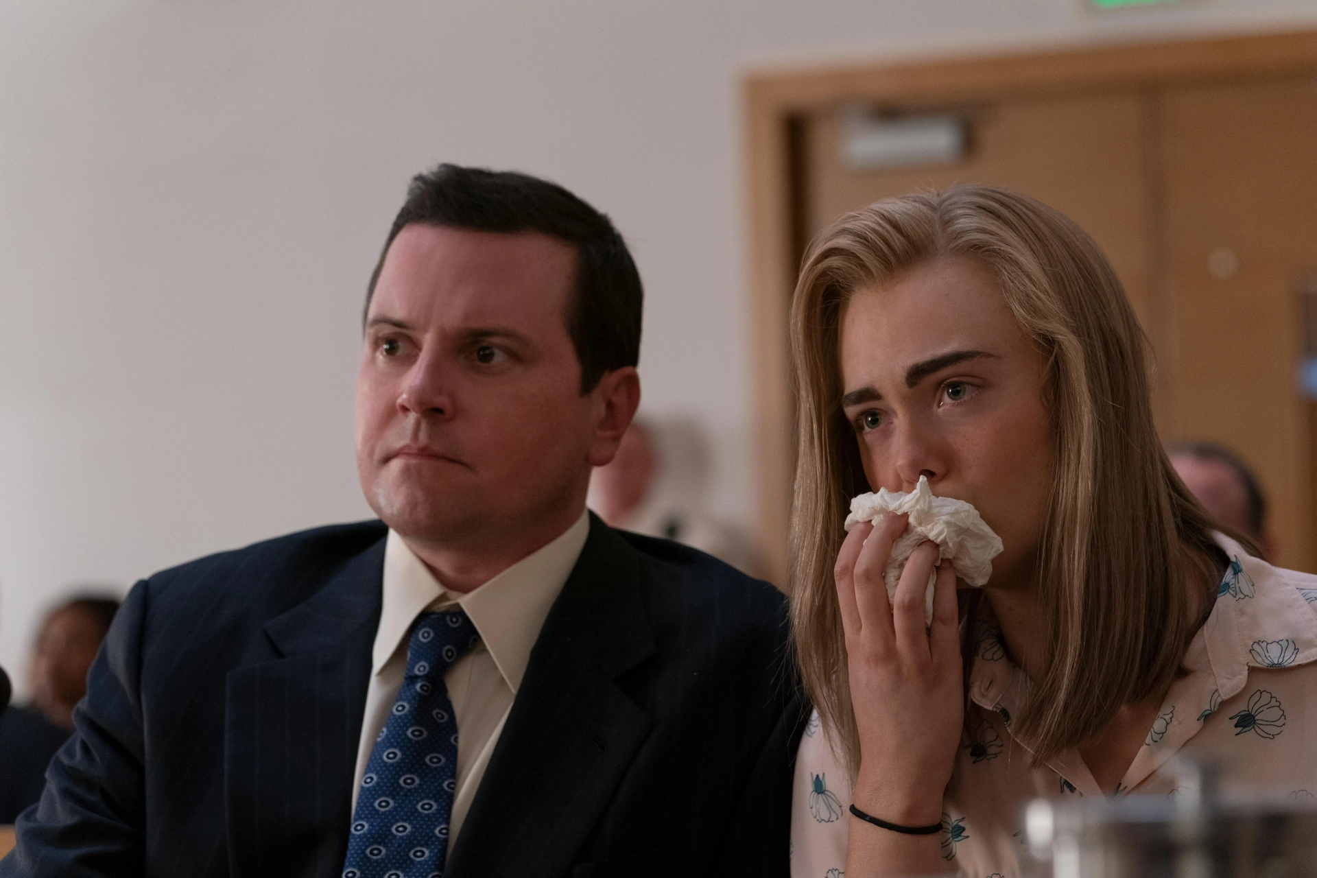 Elle Fanning and Michael Mosley in The Girl from Plainville (2022)