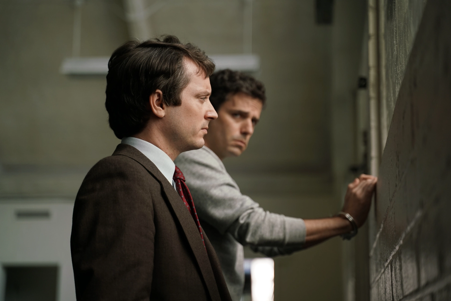 Elijah Wood and Luke Kirby in No Man of God (2021)