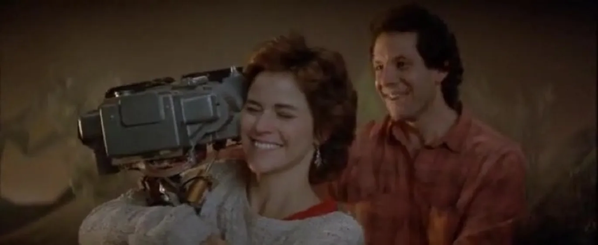 Steve Guttenberg, Ally Sheedy, and Tim Blaney in Short Circuit (1986)