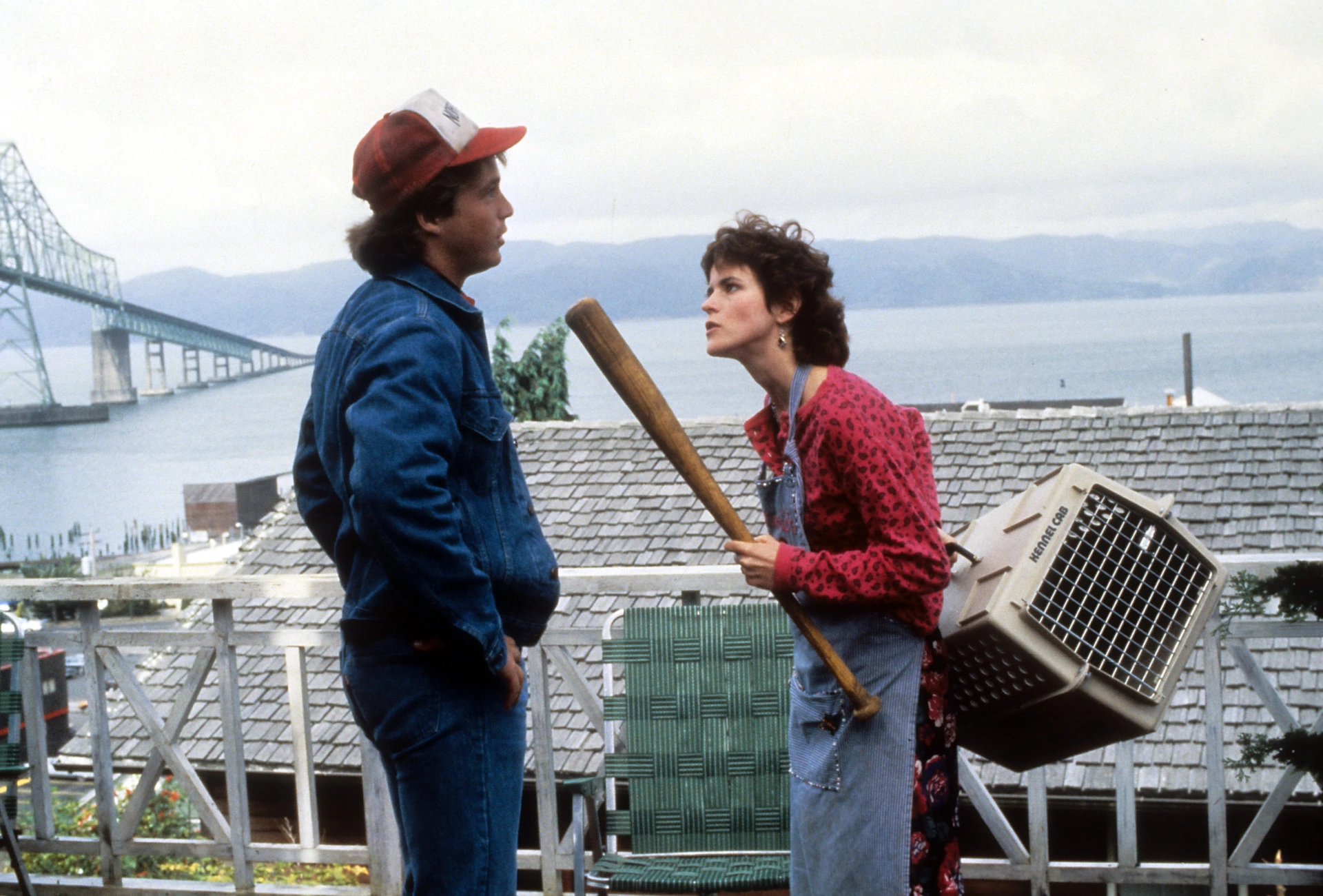 Ally Sheedy and Brian McNamara in Short Circuit (1986)