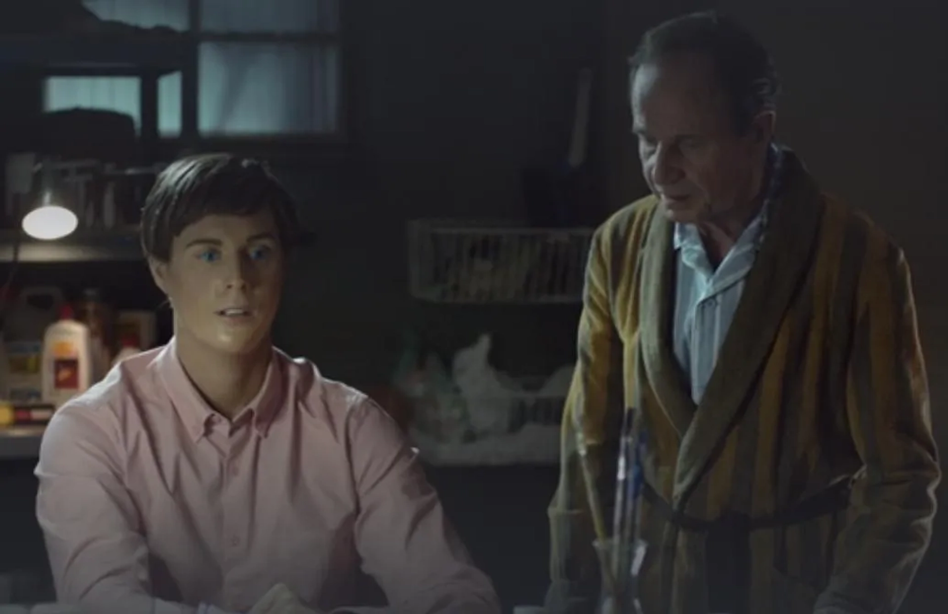 Sten Elfström and Alexander Stocks in Äkta människor (2012)