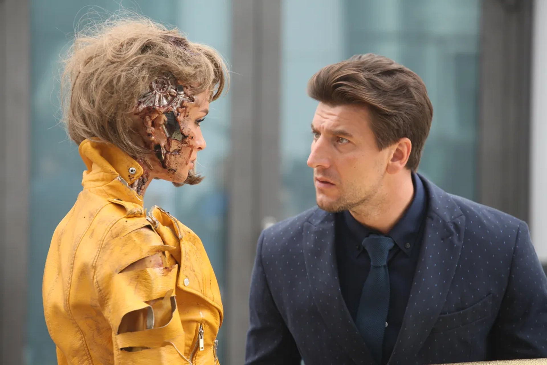Aleksandr Ustyugov and Paulina Andreeva in Better Than Us (2018)