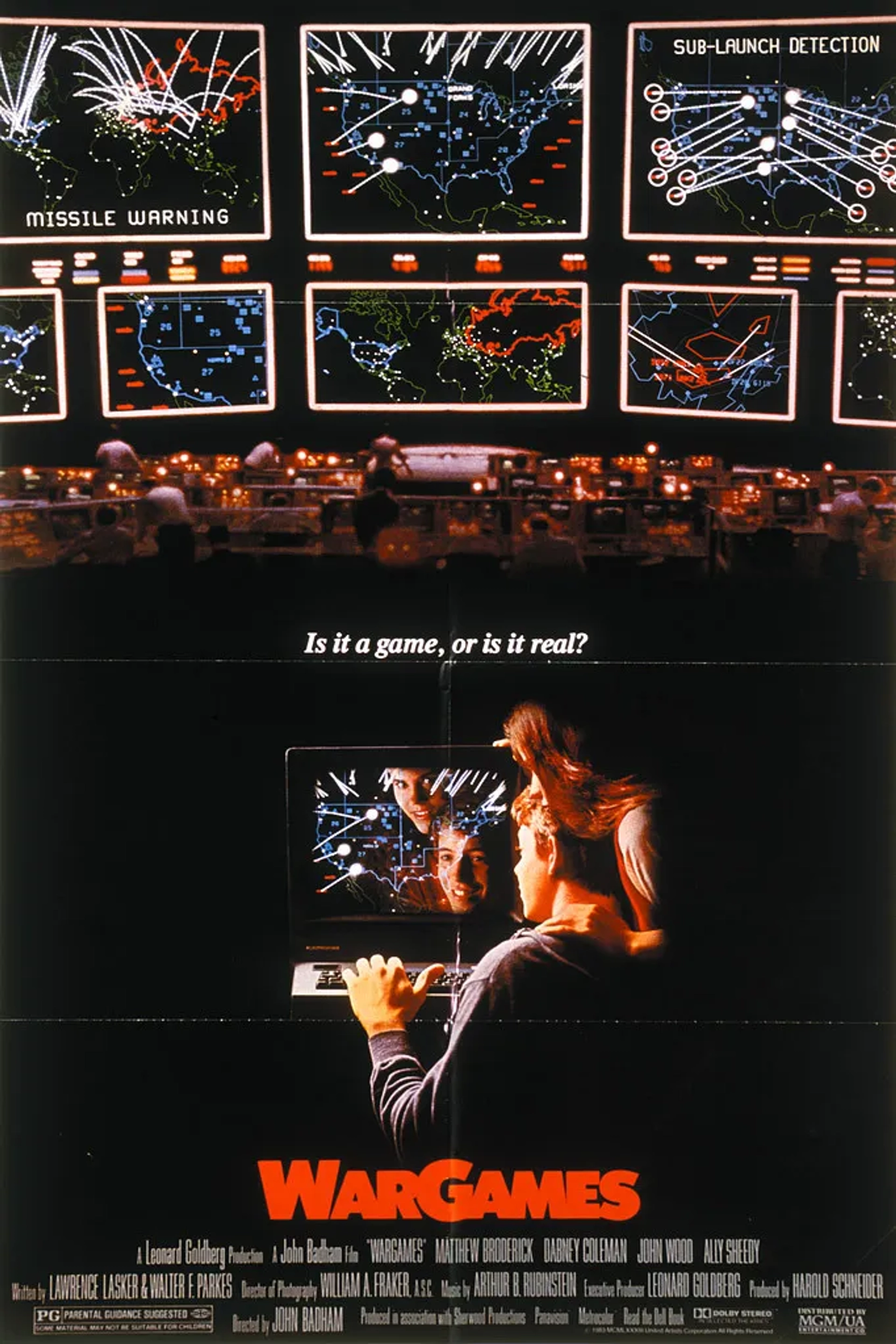 Matthew Broderick and Ally Sheedy in WarGames (1983)