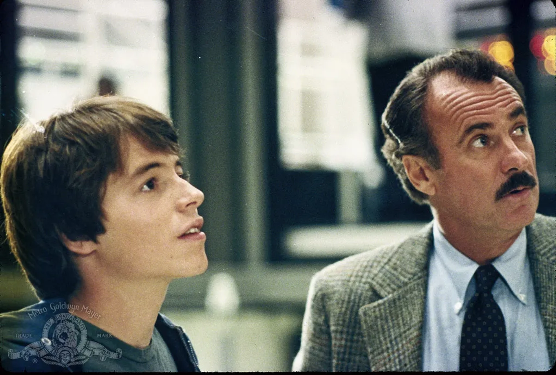 Matthew Broderick and Dabney Coleman in WarGames (1983)