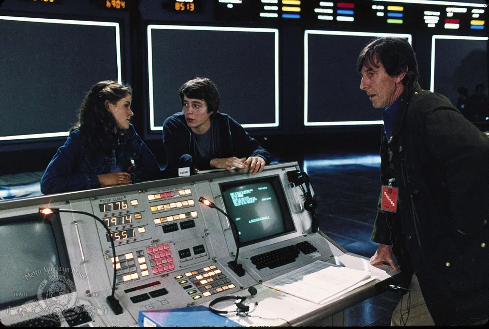 Matthew Broderick, Ally Sheedy, and John Wood in WarGames (1983)