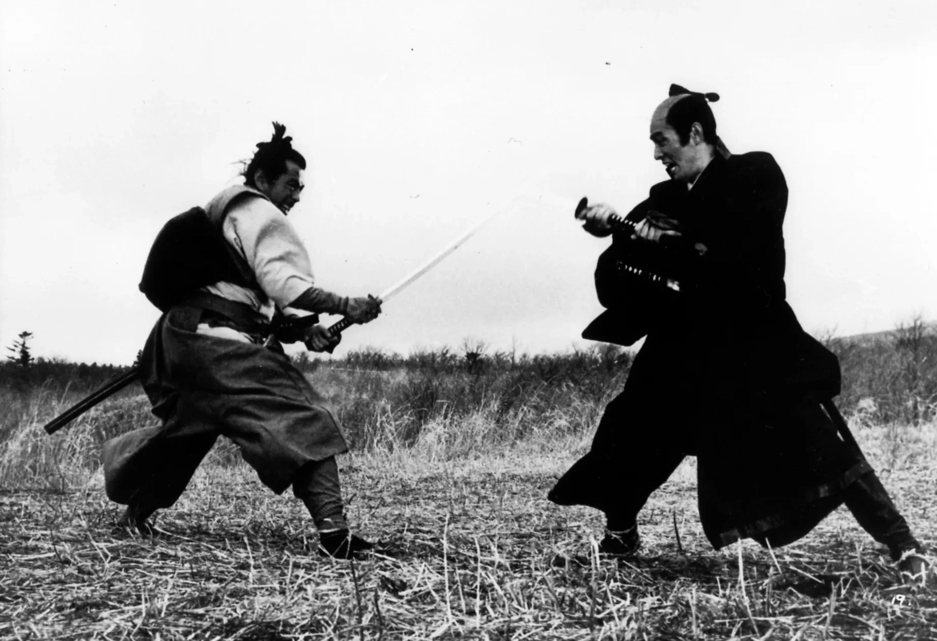 Toshirô Mifune and Tatsuya Nakadai in Samurai Rebellion (1967)