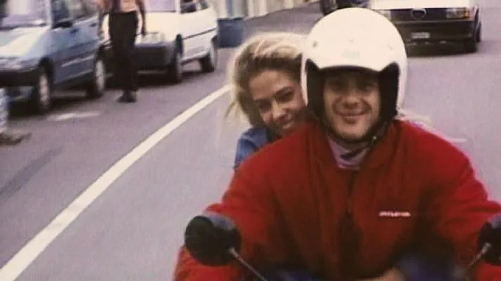 Adriane Galisteu and Ayrton Senna in Senna (2010)