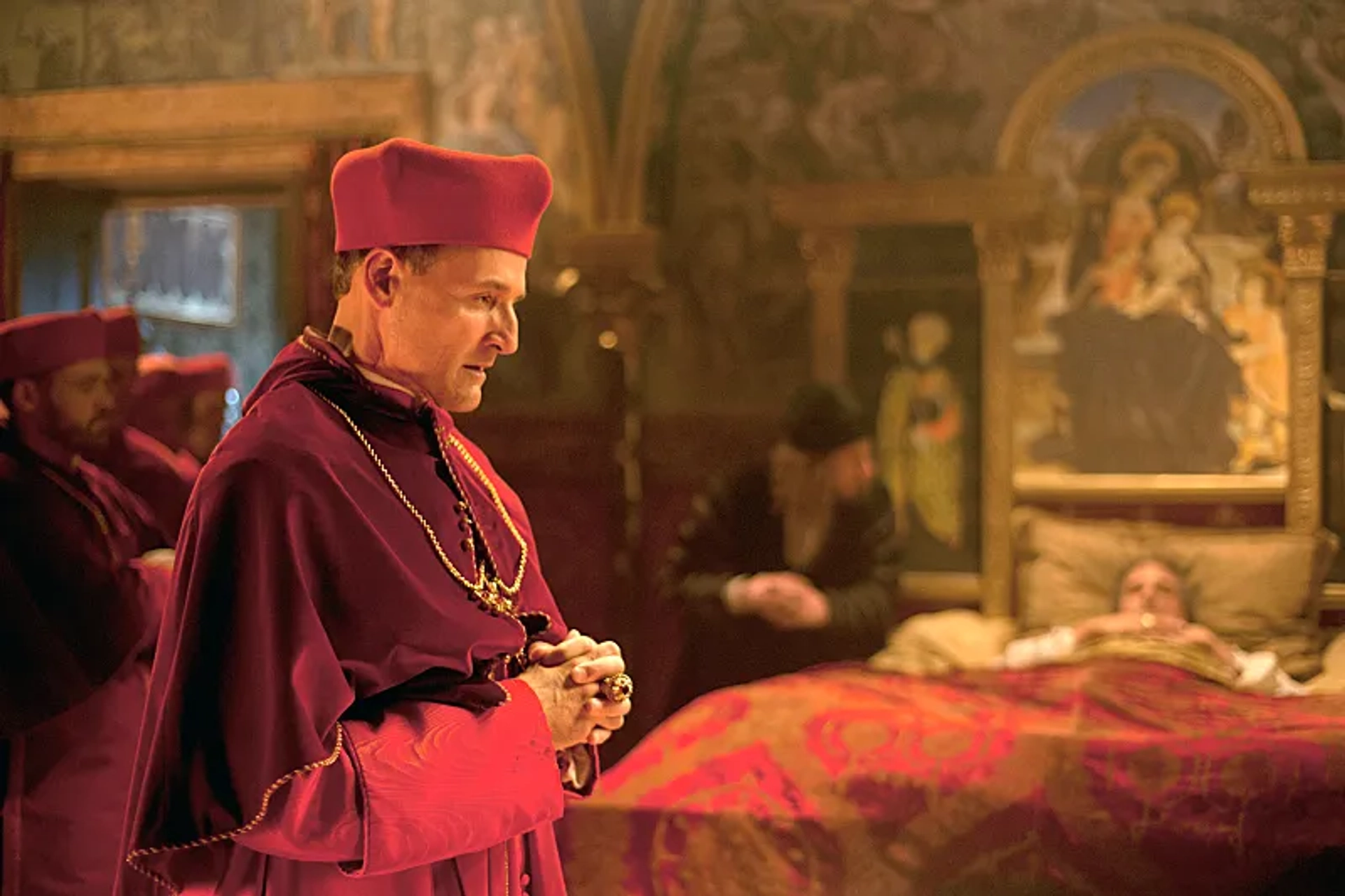 Jeremy Irons and Colm Feore in The Borgias (2011)