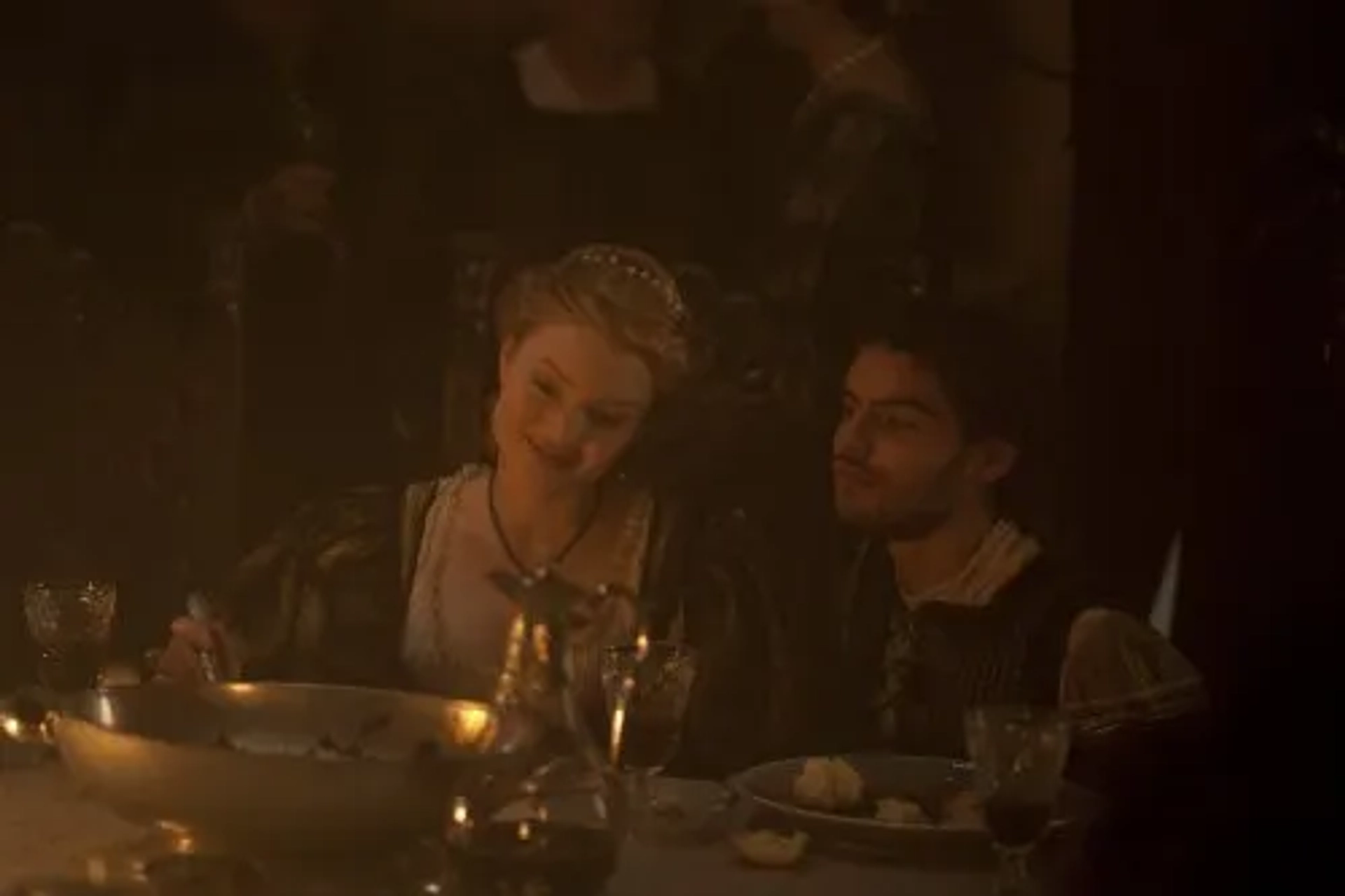 Holliday Grainger and Sebastian De Souza in The Borgias (2011)