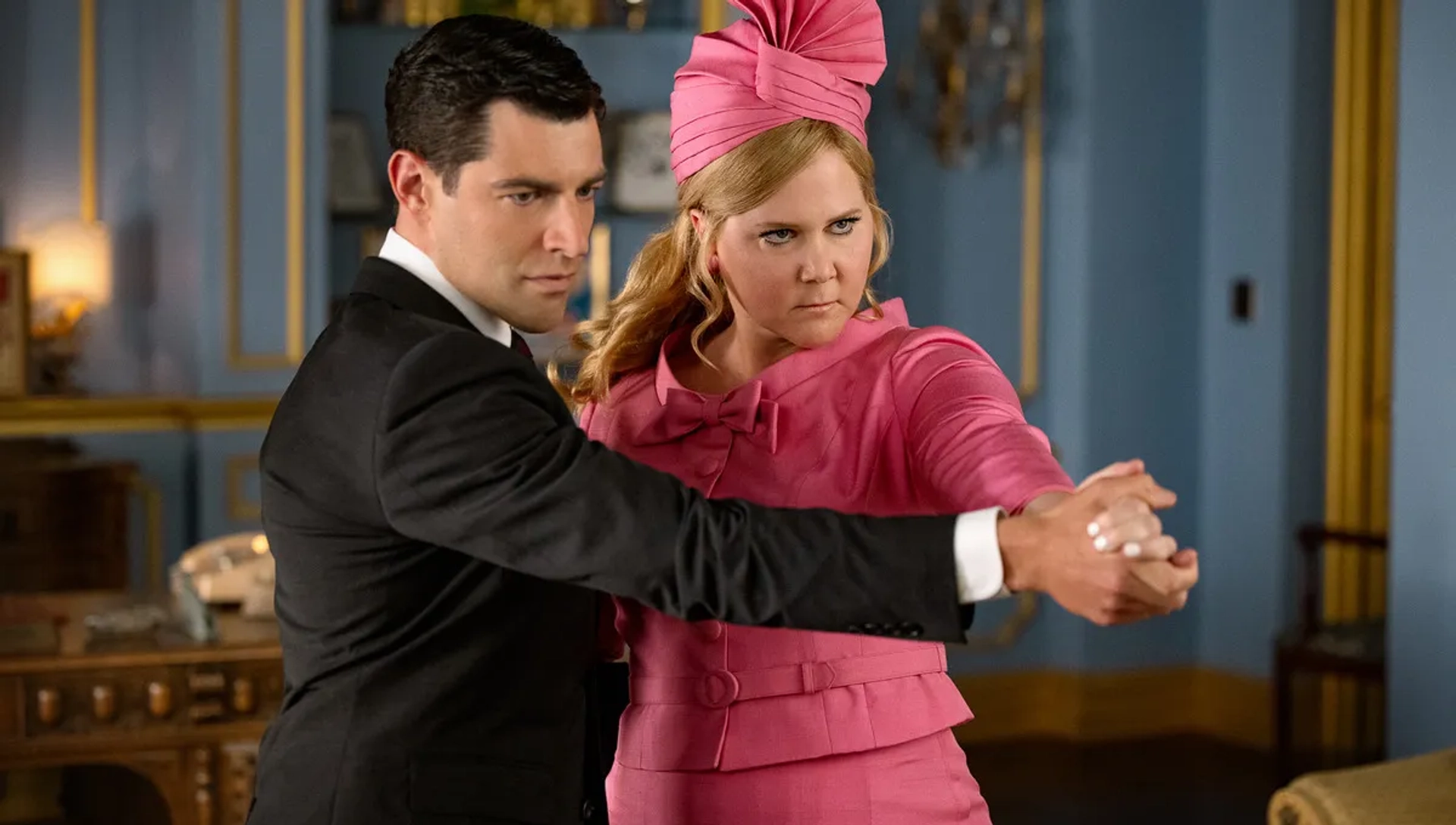 Max Greenfield and Amy Schumer in Unfrosted (2024)