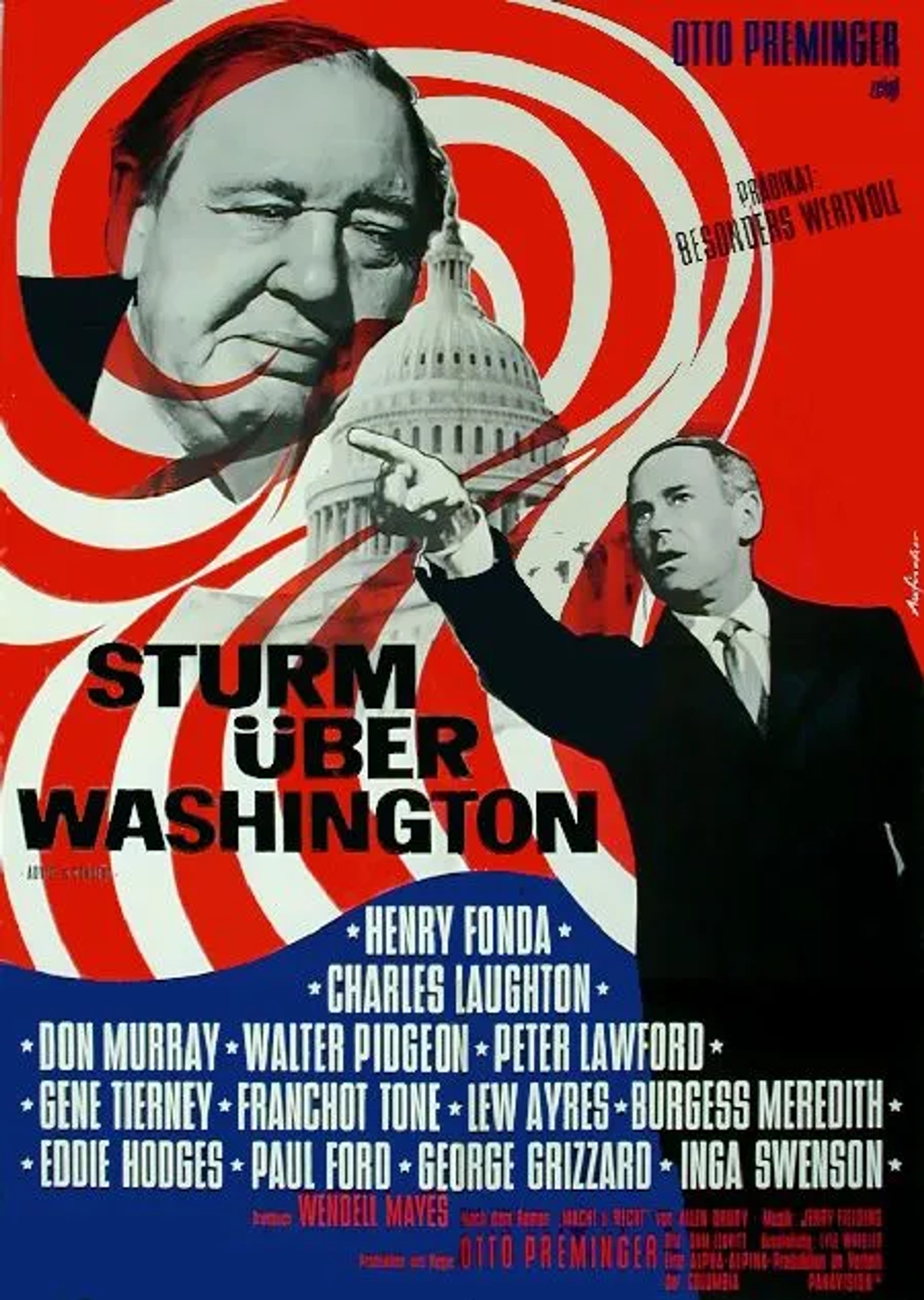 Henry Fonda and Charles Laughton in Advise & Consent (1962)