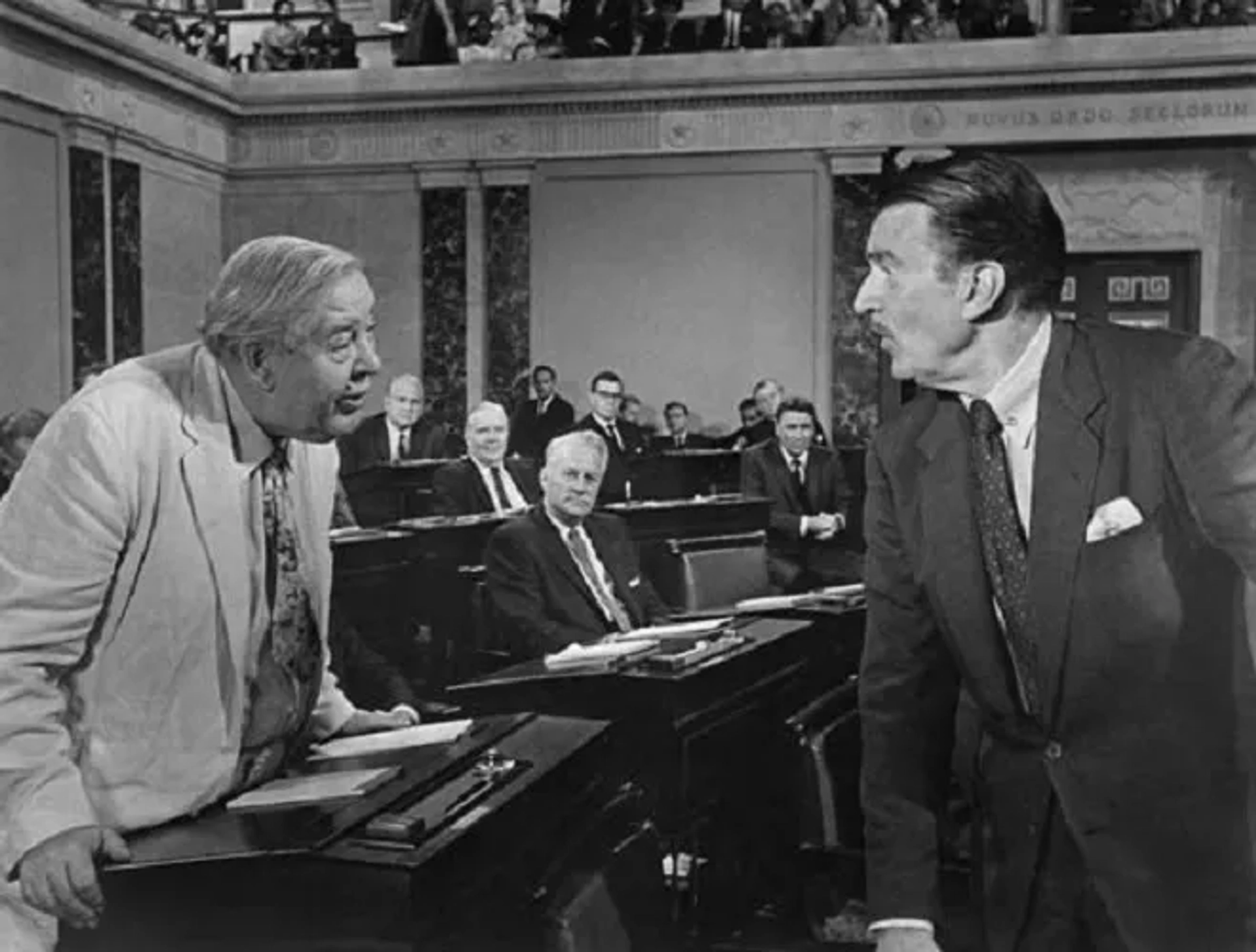 Charles Laughton, Peter Lawford, and Walter Pidgeon in Advise & Consent (1962)