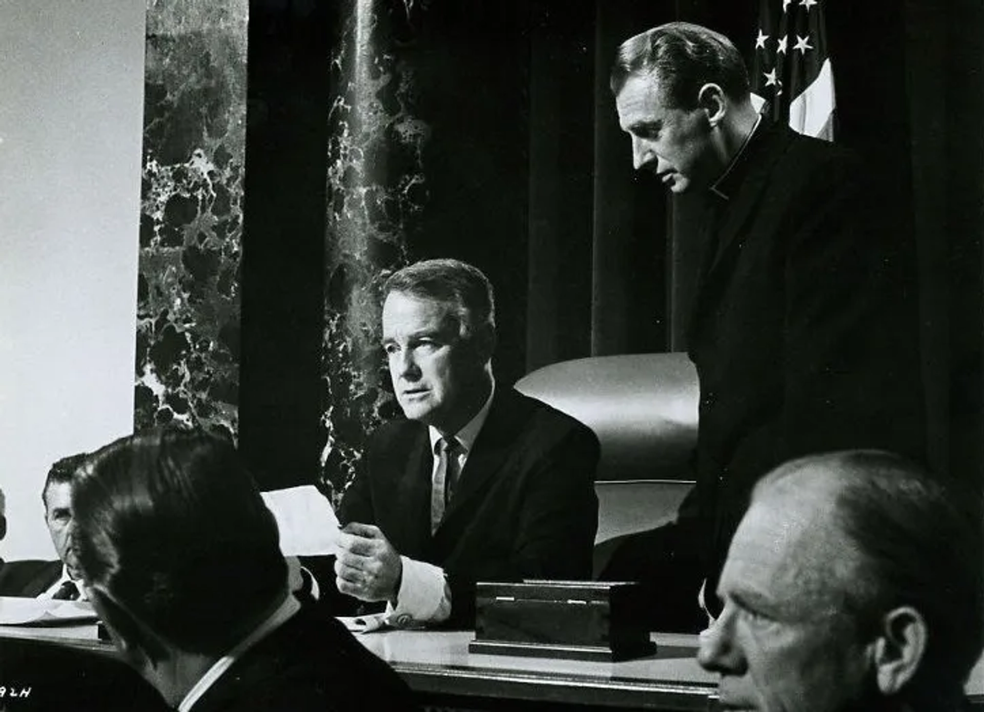 Lew Ayres and Chet Stratton in Advise & Consent (1962)