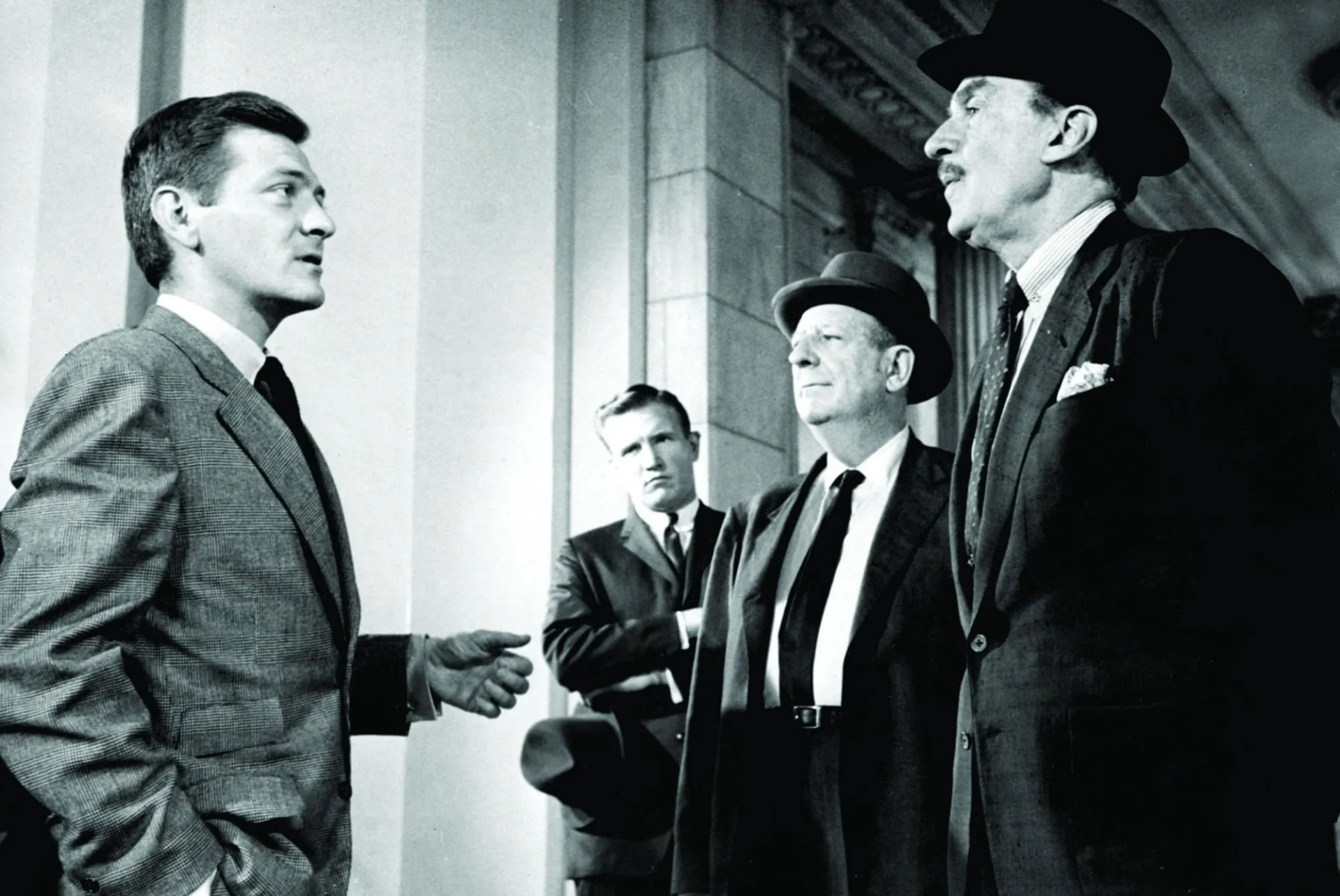 Paul Ford, George Grizzard, and Walter Pidgeon in Advise & Consent (1962)