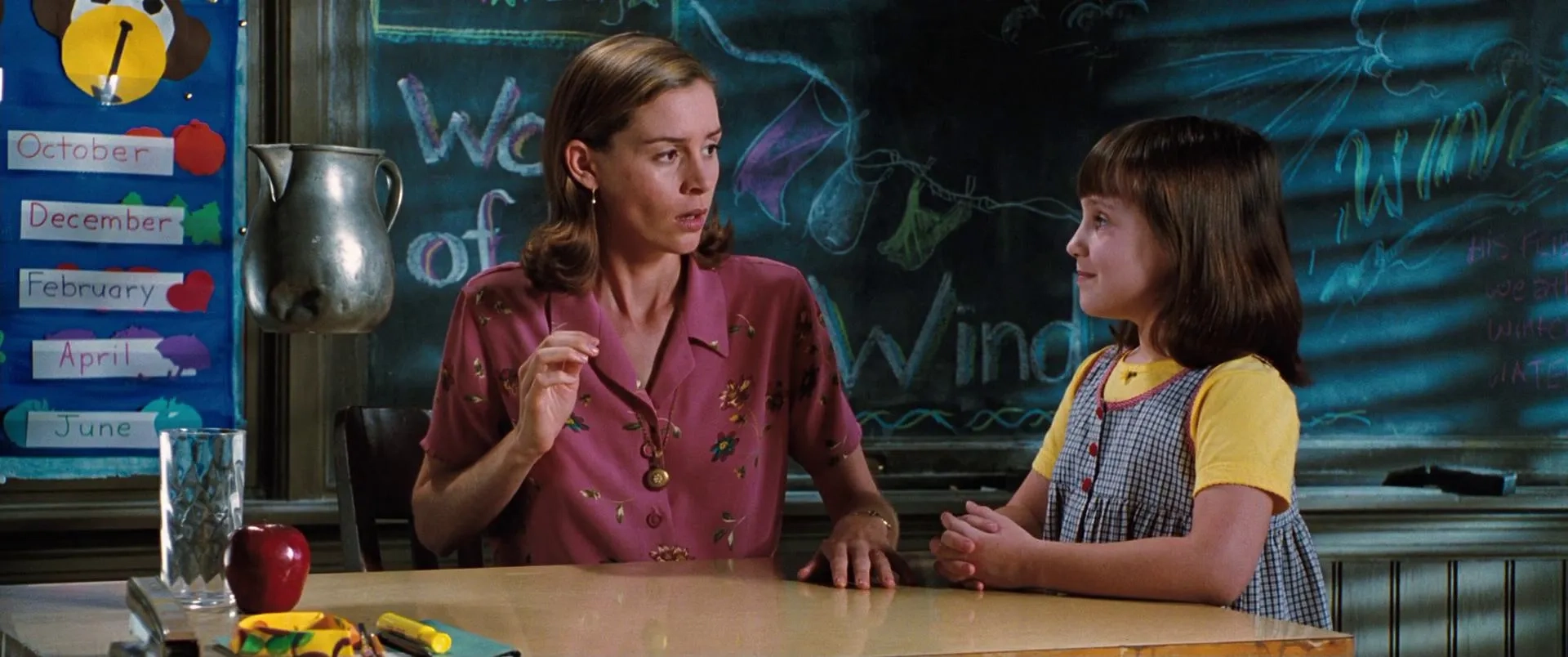 Embeth Davidtz and Mara Wilson in Matilda (1996)