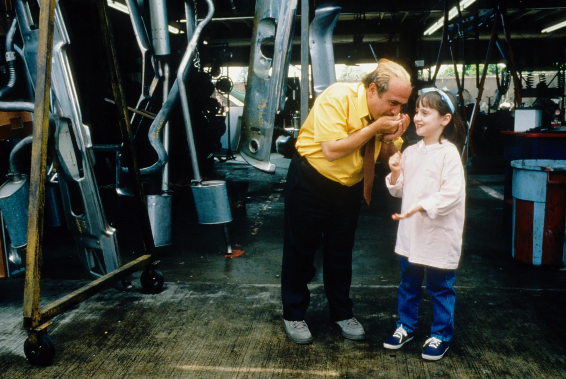 Danny DeVito and Mara Wilson in Matilda (1996)