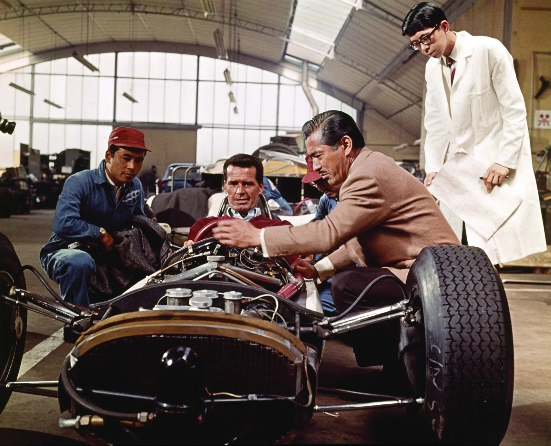 James Garner and Toshirô Mifune in Grand Prix (1966)