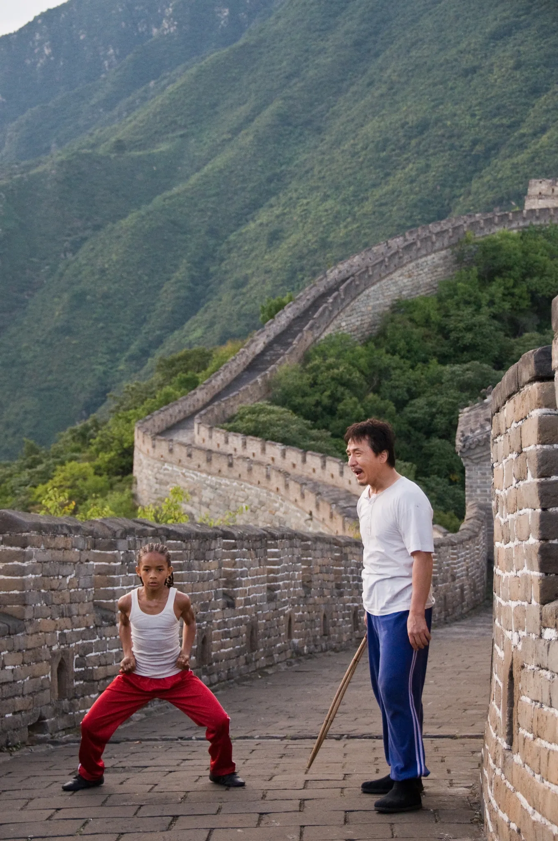 Jackie Chan and Jaden Smith in The Karate Kid (2010)