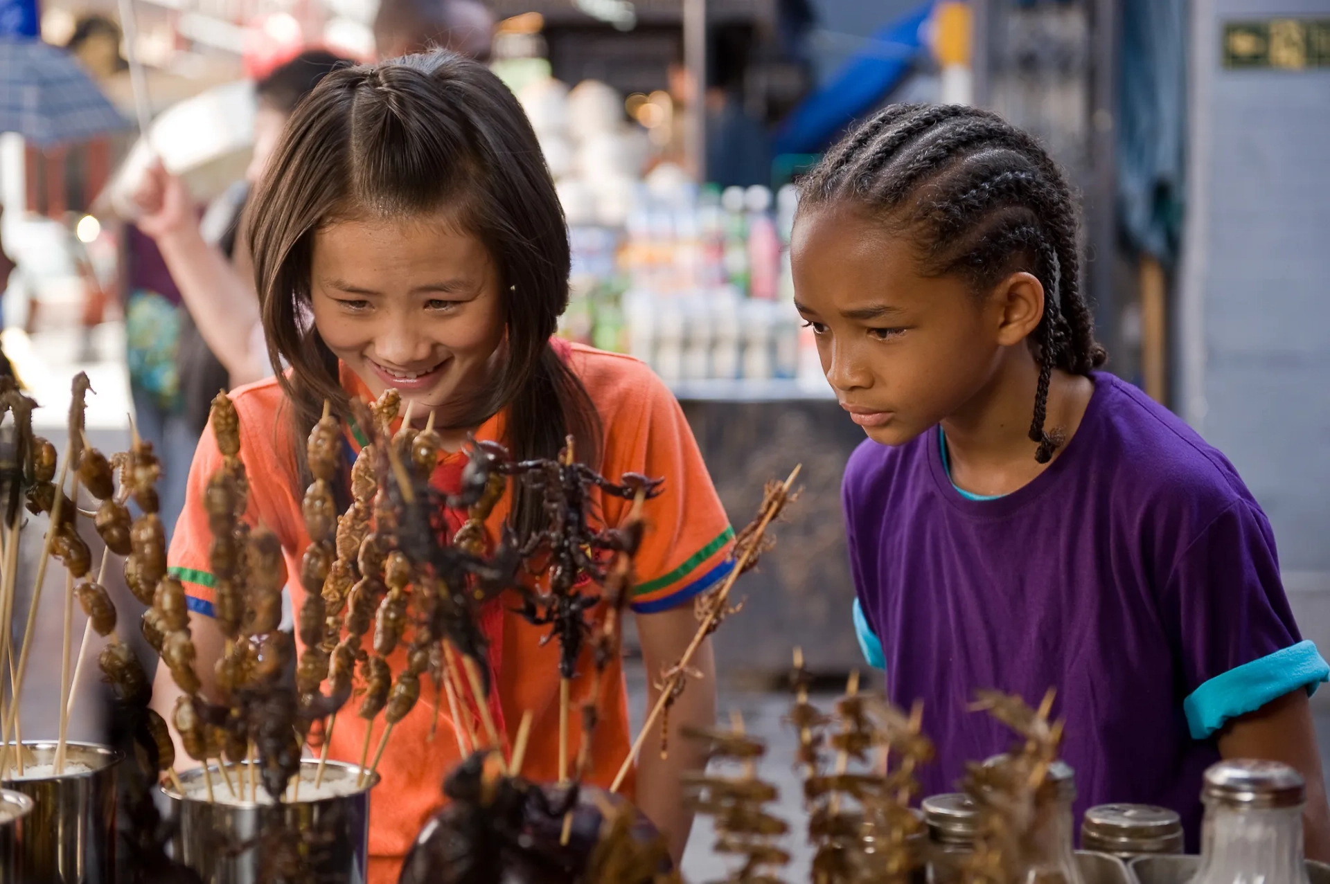 Jaden Smith and Wenwen Han in The Karate Kid (2010)