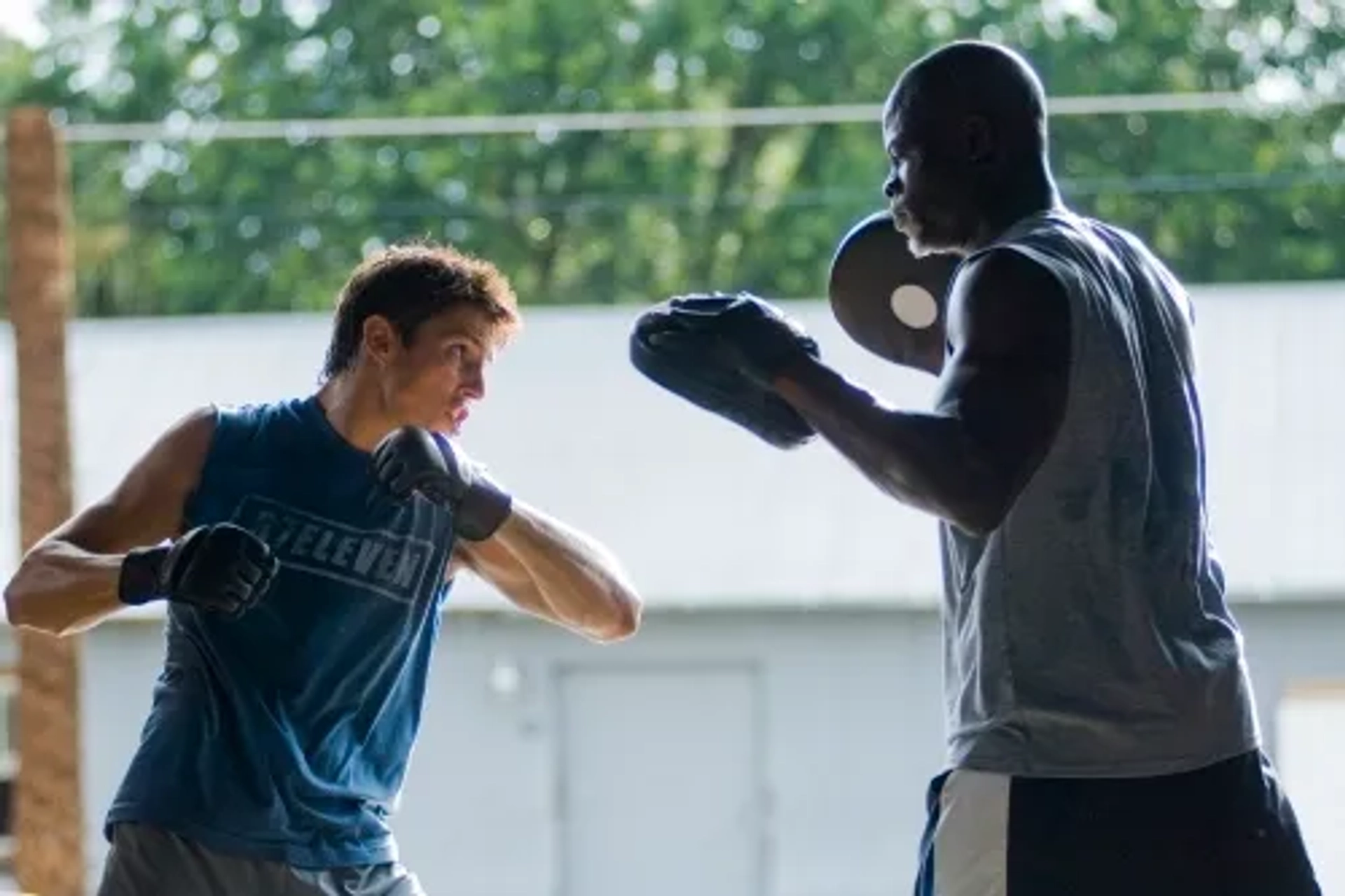 Djimon Hounsou and Sean Faris in Never Back Down (2008)