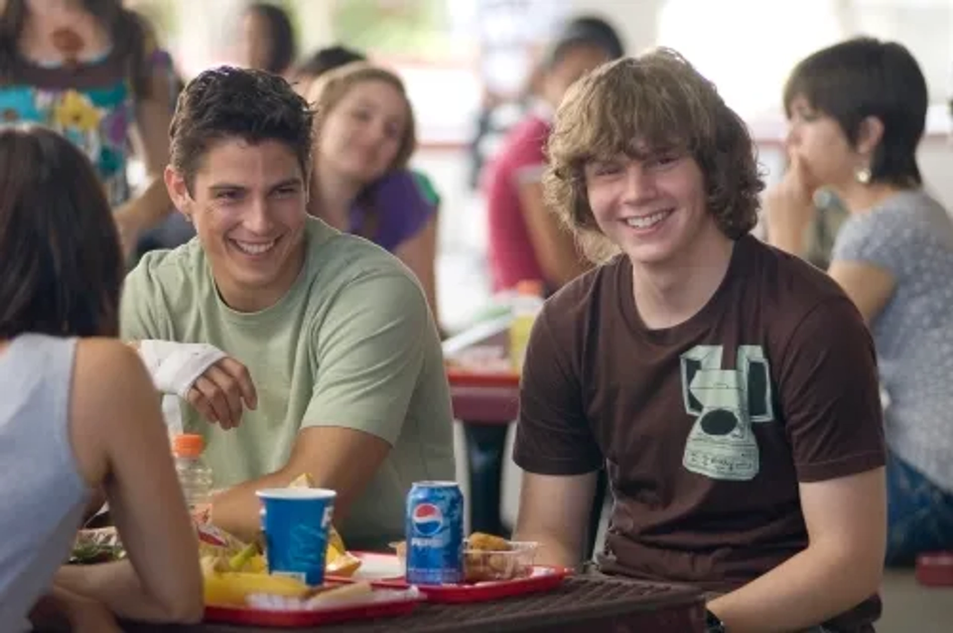 Sean Faris and Evan Peters in Never Back Down (2008)