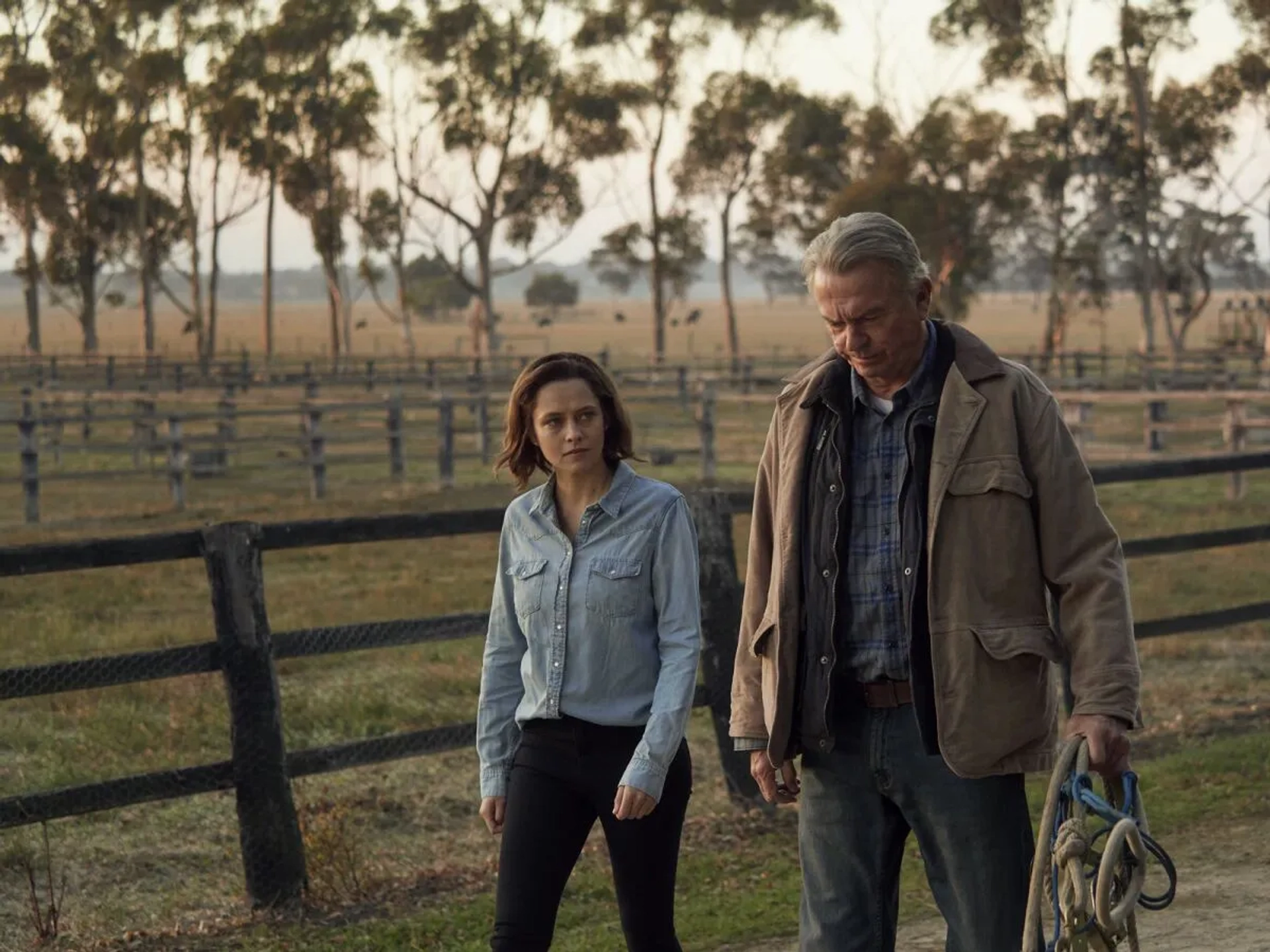 Sam Neill and Teresa Palmer in Ride Like a Girl (2019)